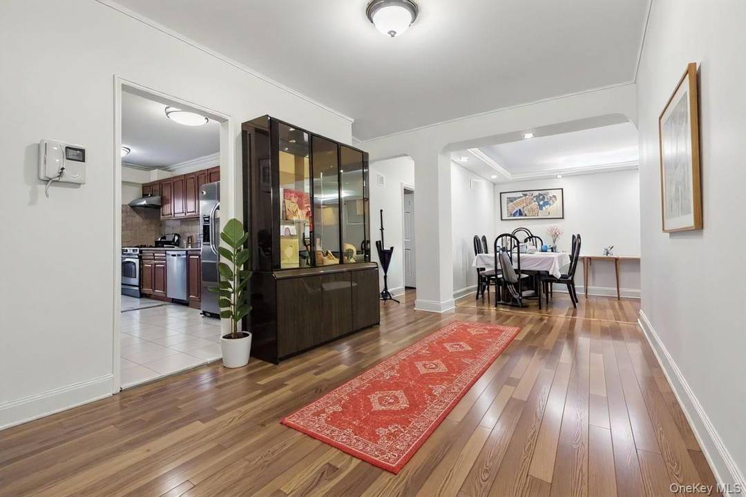 This expansive three bedroom, two bathroom co op is located in a well cared for, recently updated building at 64 11 99th Street in the heart of Rego Park.