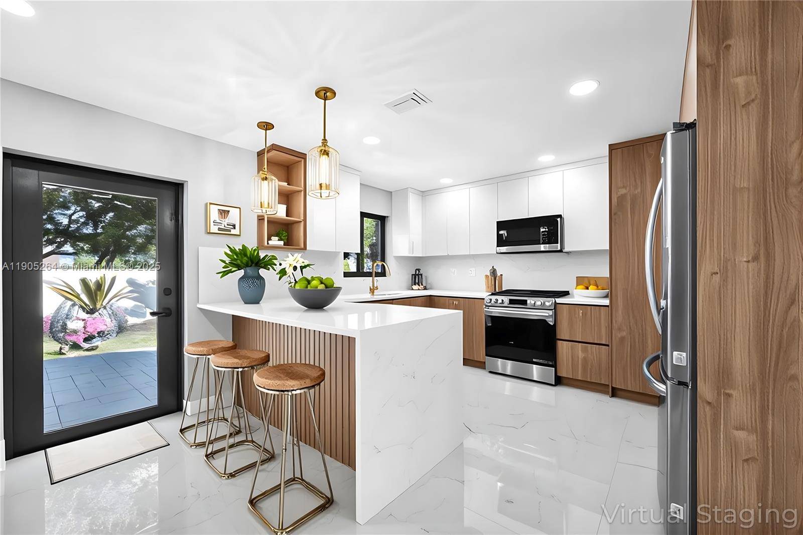 Imagine Sunday mornings in your stunning new kitchen, custom cabinets gleaming as sunlight streams through impact windows onto luxurious porcelain floors.