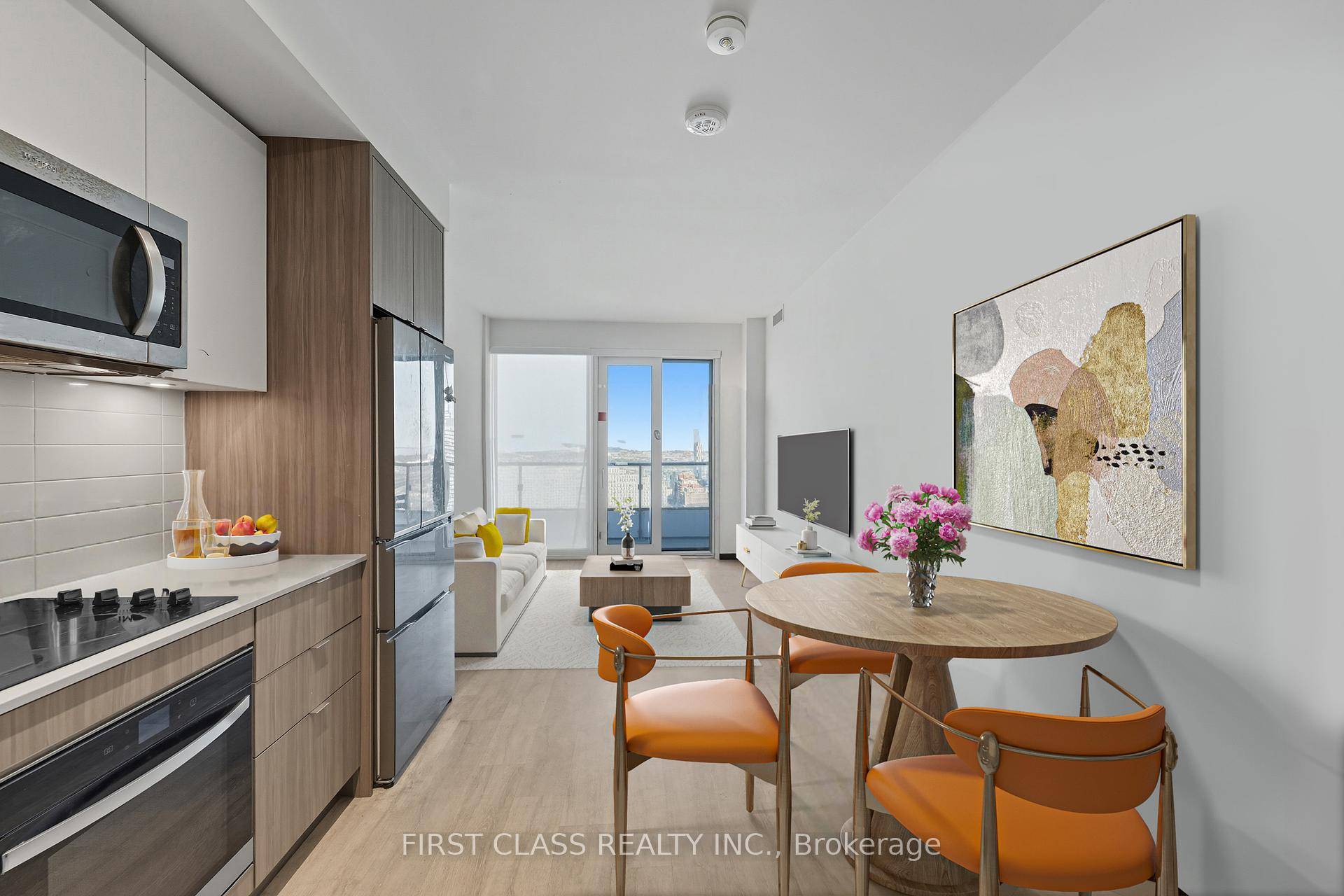 Welcome to Suite 2706 at Time amp ; Space Condos, where elevated living meets downtown energy.