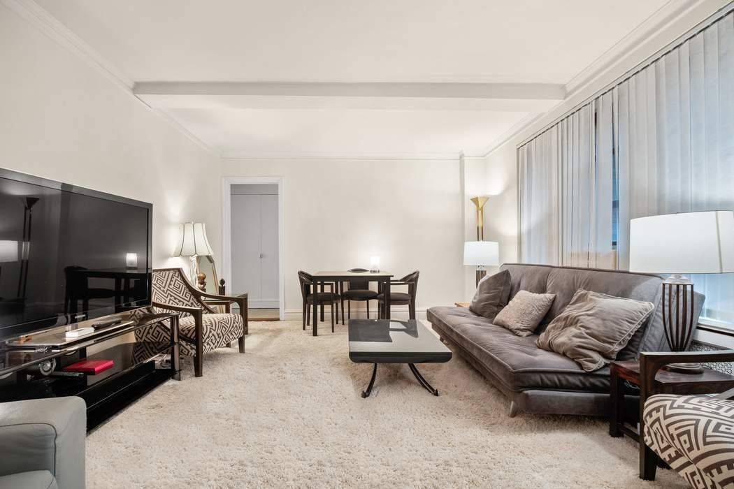 Sunny South and West facing renovated large one bedroom apartment.