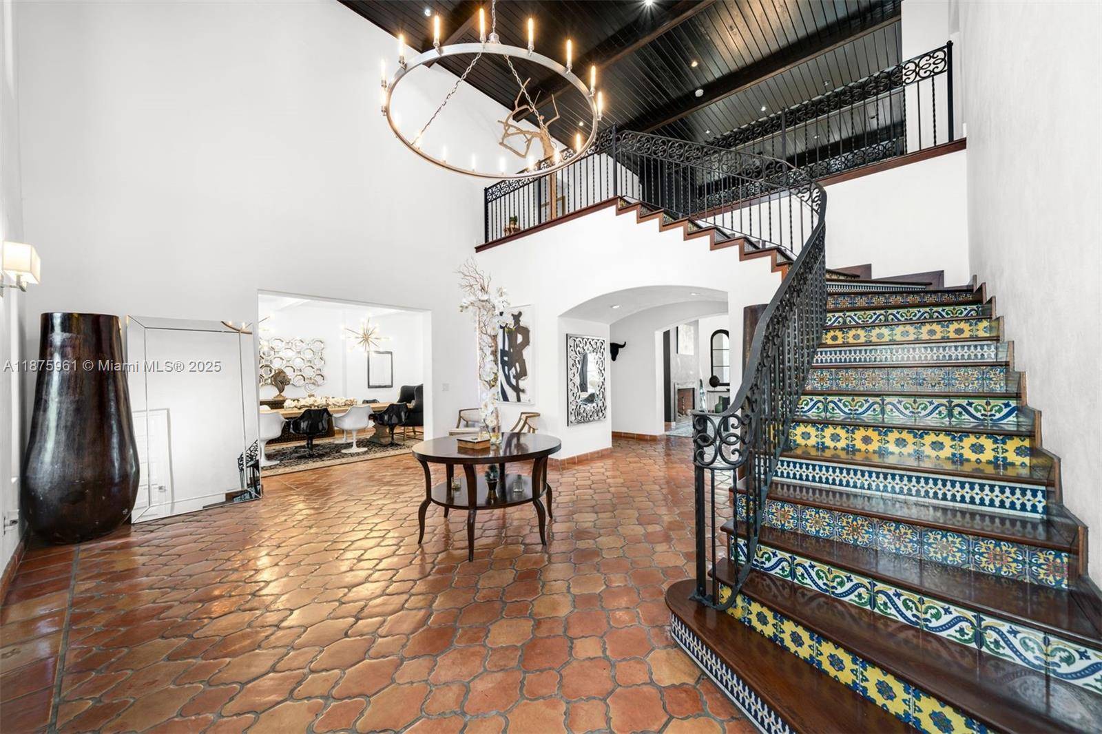 Experience the epitome of luxury at this Mediterranean style waterfront estate, featuring an impressive 140 ft of water frontage.