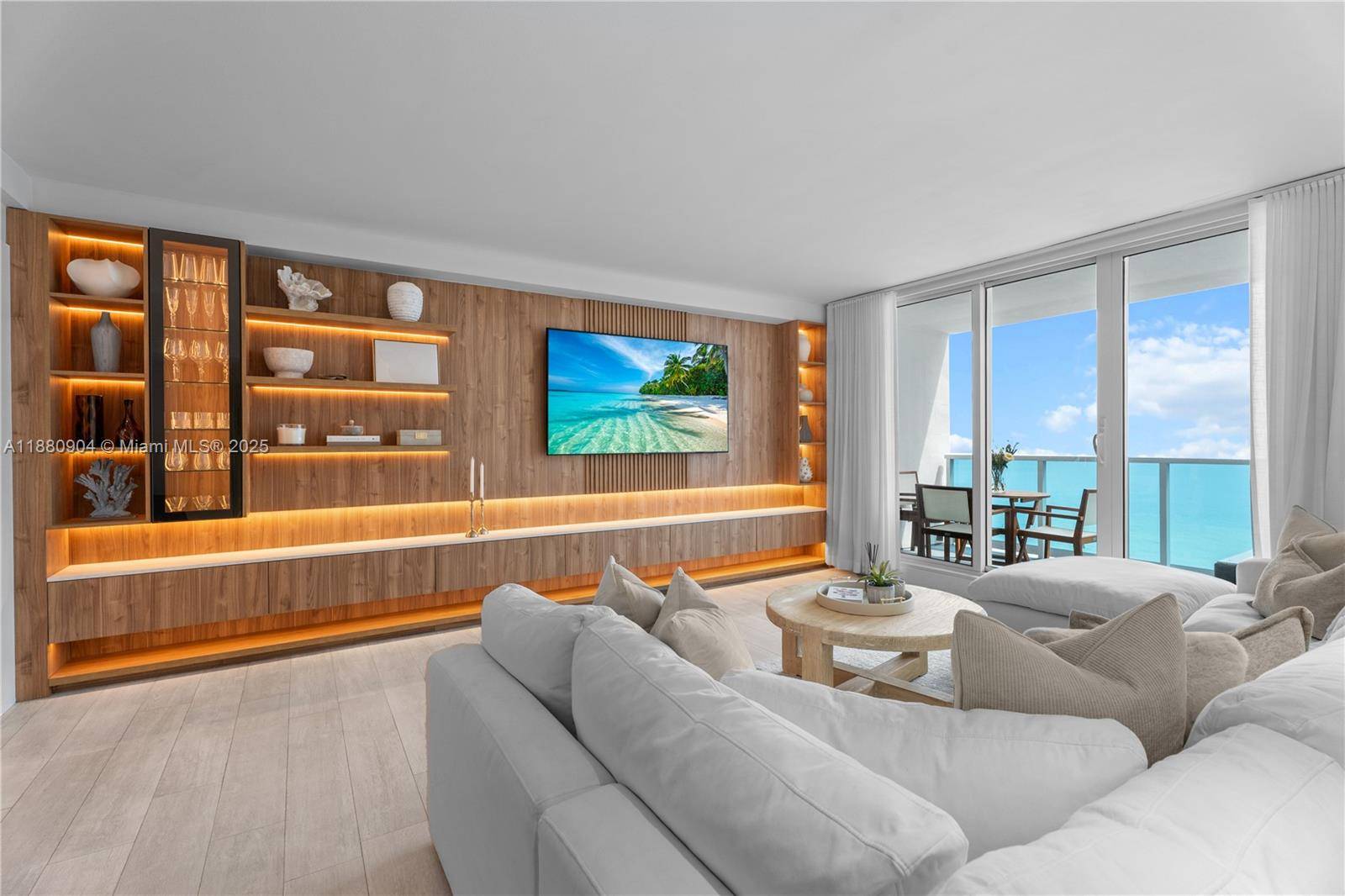 Discover this expansive and luxurious oceanfront residence, created by combining two units.