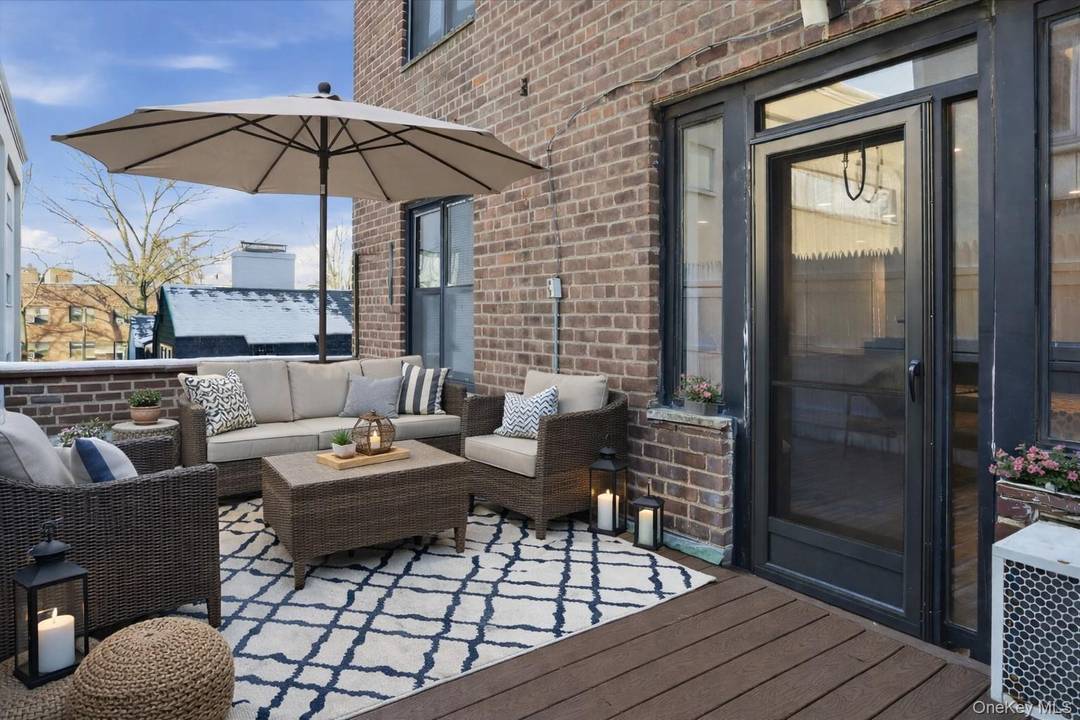 Situated on the first residential level above the lobby of the 46 Grace Co op, this expansive residence is distinguished by its private patio, an increasingly rare amenity that meaningfully ...