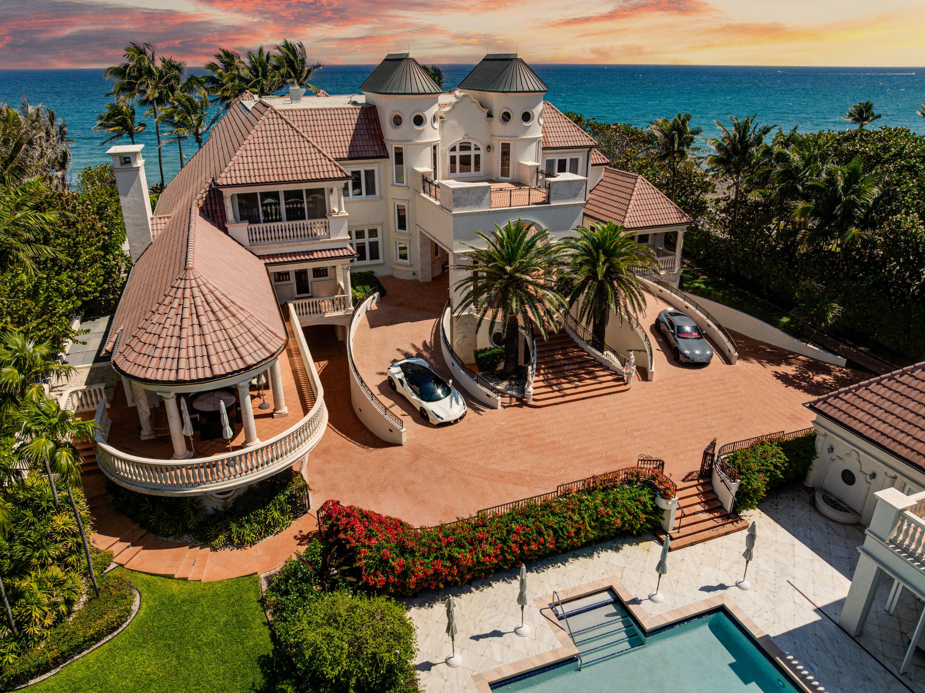 A Timeless European Masterpiece in Manalapan, Nestled on 1.