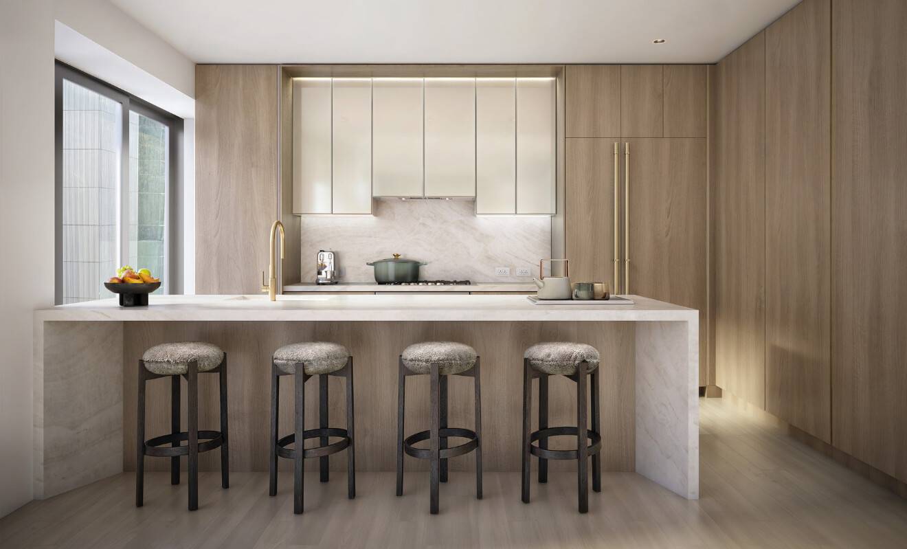 Residence 2401 is a one bedroom, one and a half bath home that spans 837 square feet of interior space, complemented by a 72 square foot loggia with western exposures ...