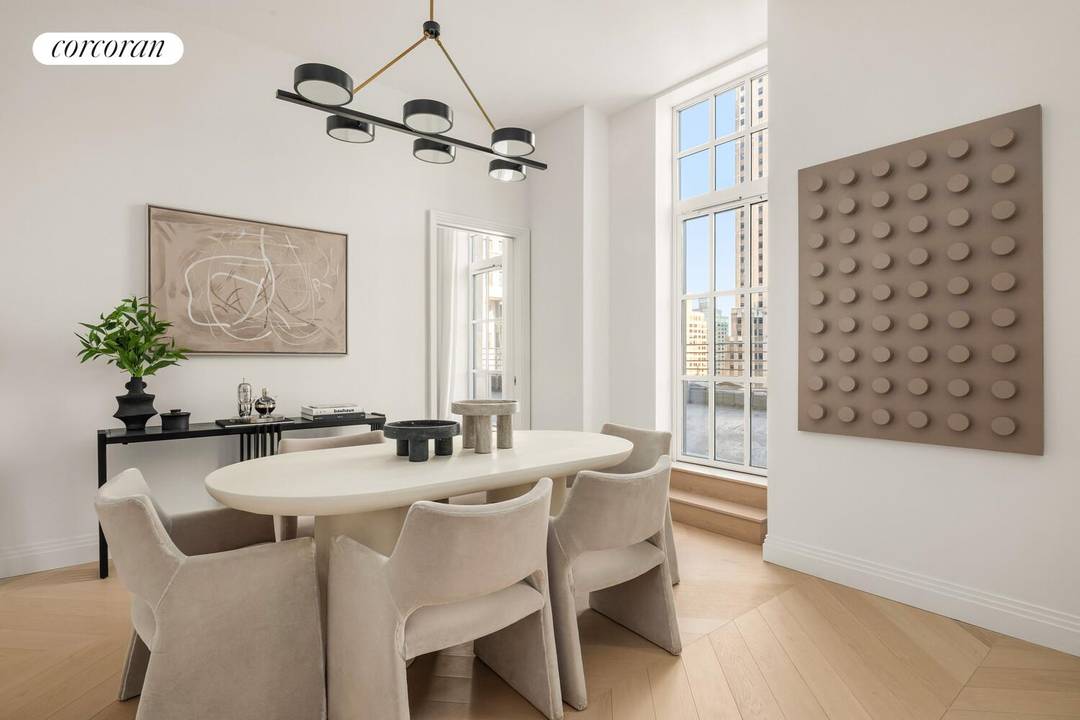 Residence 3306 at One Wall Street is a dramatic 1, 303 square foot two bedroom, two bath home distinguished by a sprawling private terrace spanning 650 square feet a rare ...