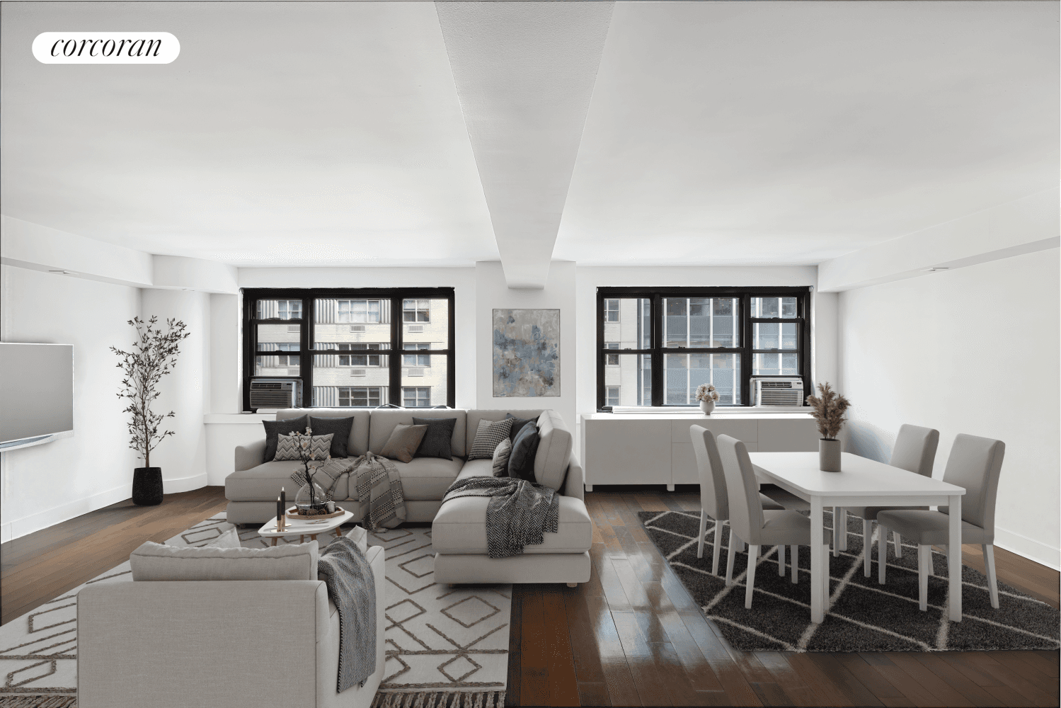 Welcome to Apartment 5DE at The Lex 54, located at 135 East 54th Street, an expansive combination condominium unit in an excellent Midtown location.
