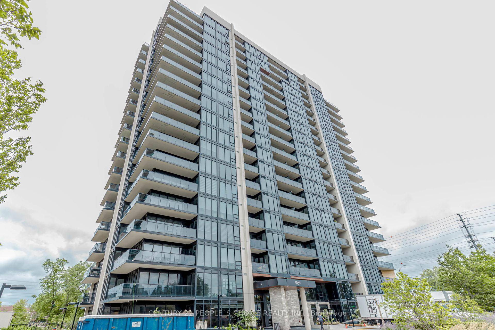 Brand new 695 sf one bedroom unit with floor to ceiling windows and balcony.