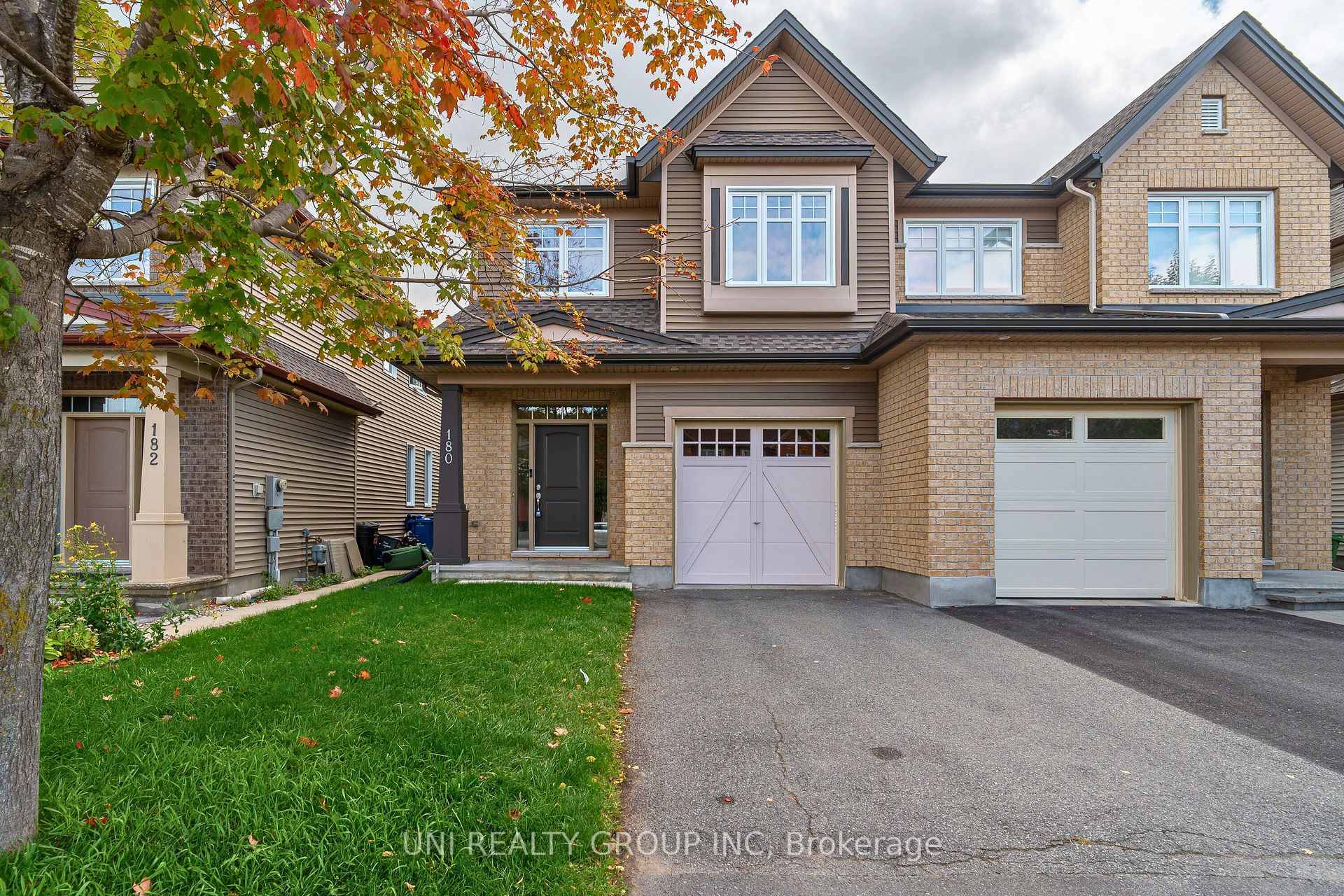Welcome to 180 Highbury Park Drive, a meticulously maintained Tartan White Cedar model, semi detached home in the heart of Barrhaven.
