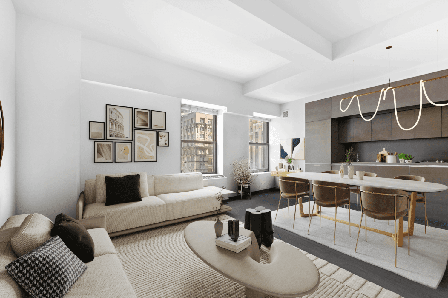 Indulge in elevated downtown living at this beautifully designed one bedroom residence in one of the Financial District's most iconic buildings by Armani Casa.