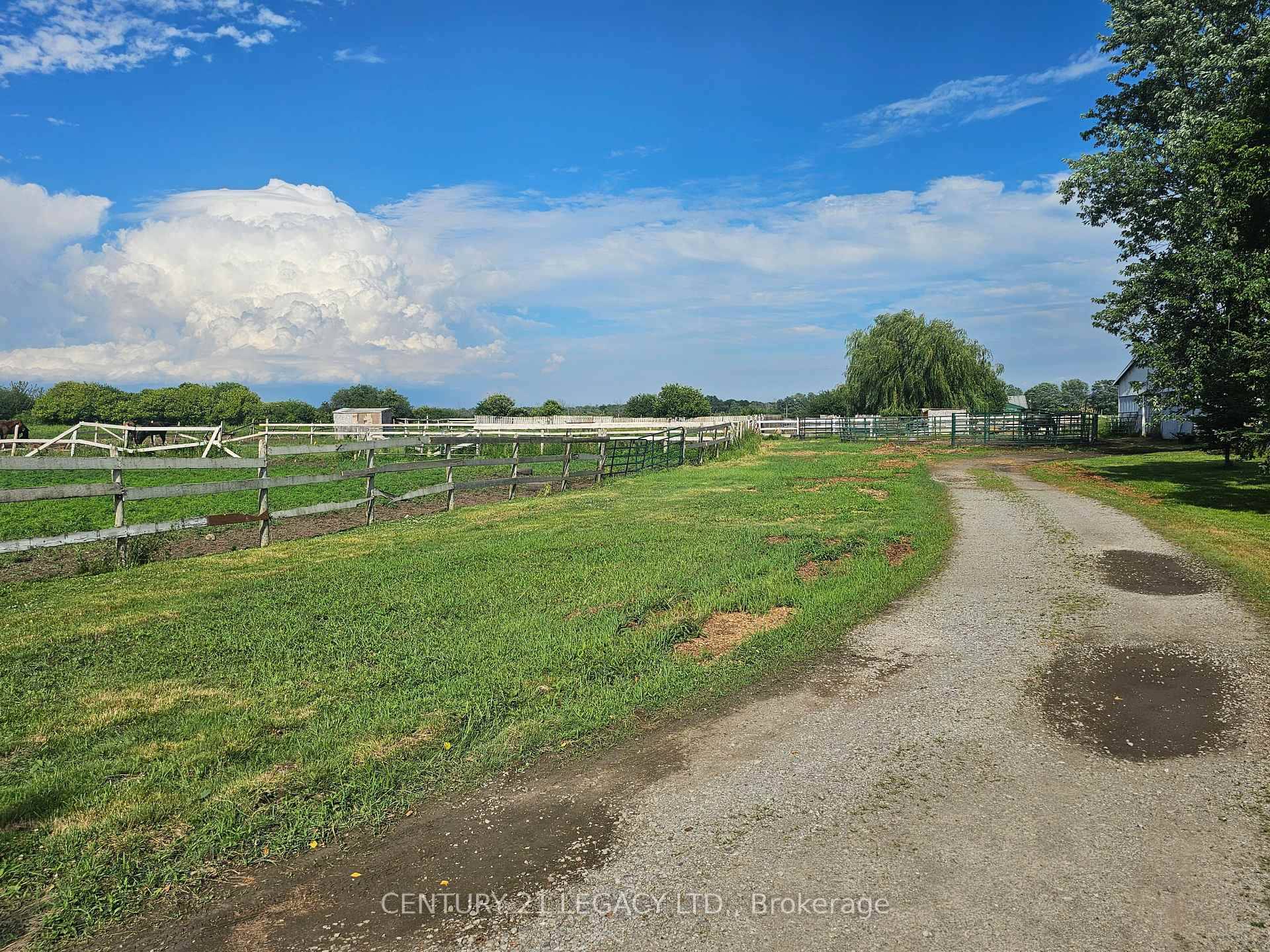 26 plus acres with farm house with private entrance.