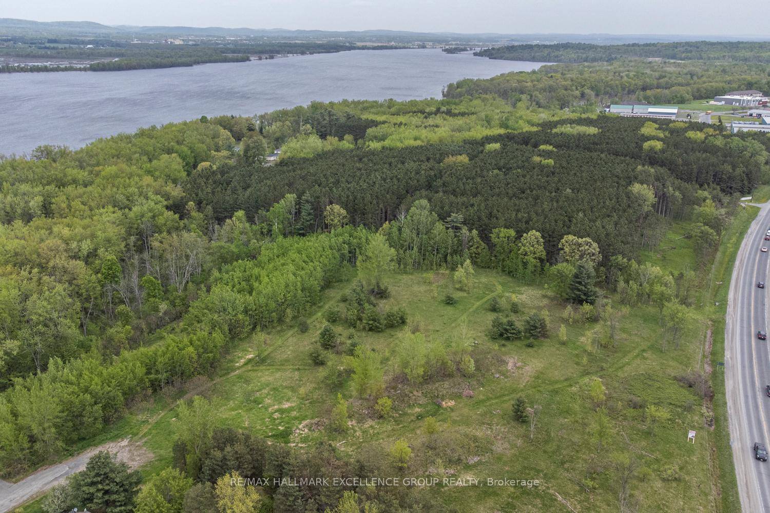 17. 8 acres land bordering the shoreline of the Ottawa River and of HWY 174.
