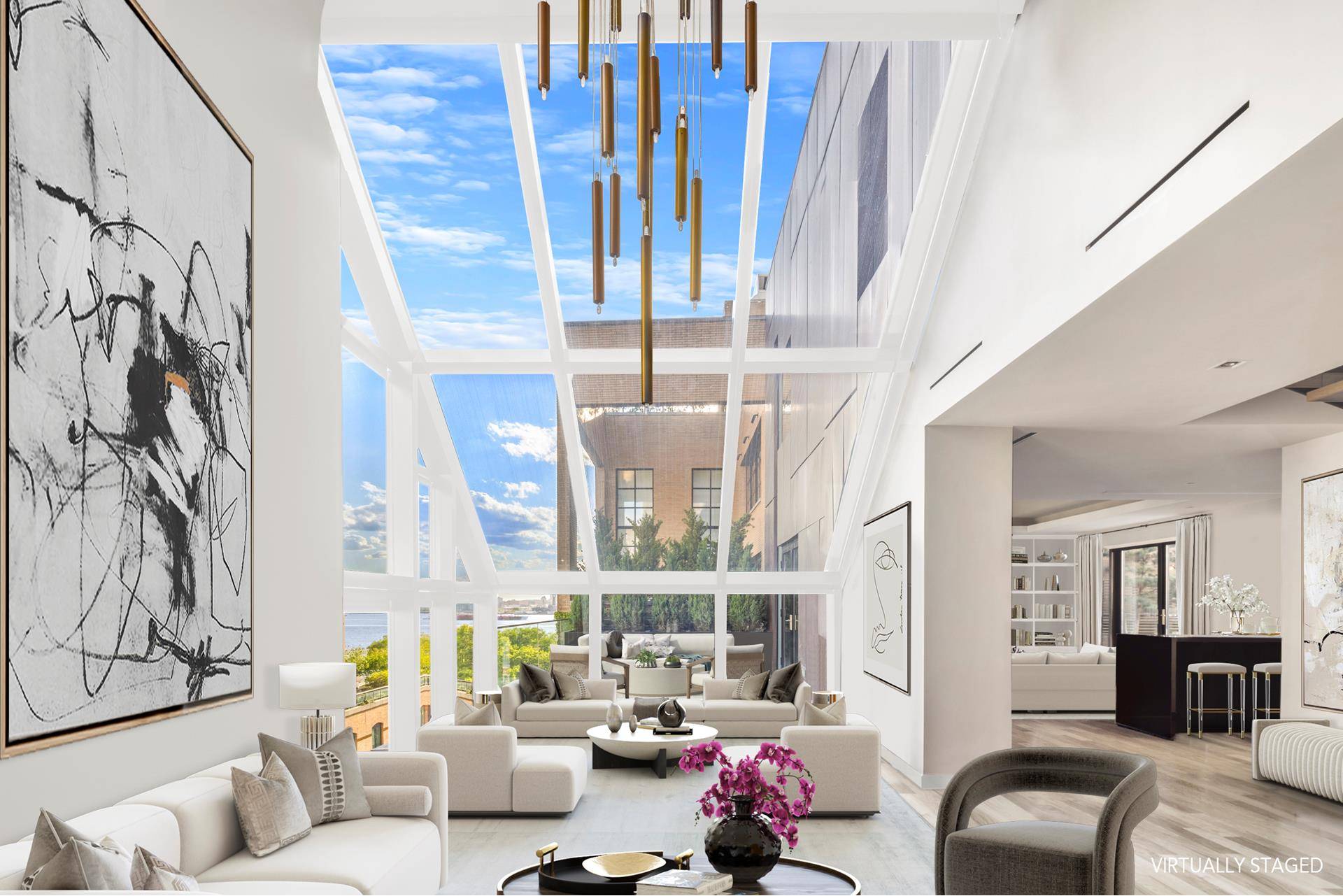 Enjoy the utmost privacy and tranquility in this stunning duplex penthouse featuring four bedrooms, four bathrooms and three private terraces with river views located in a boutique, full service condominium ...