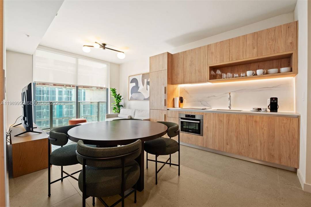 Turnkey, fully furnished one bedroom, one bathroom residence at The Crosby, ideally situated in the heart of Downtown Miami Miami Worldcenter.