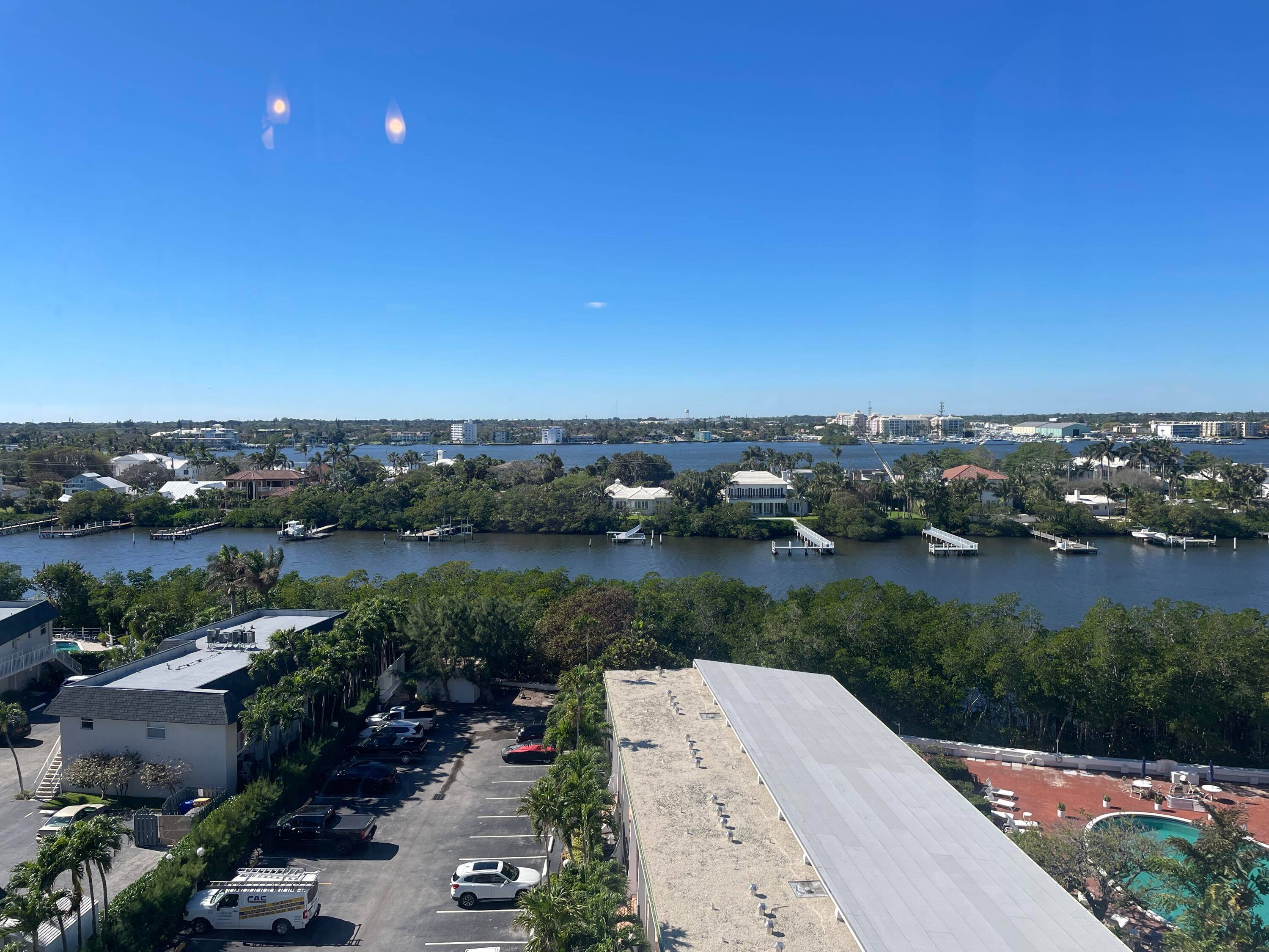 Penthouse level with expansive Westerly view of intracoastal.