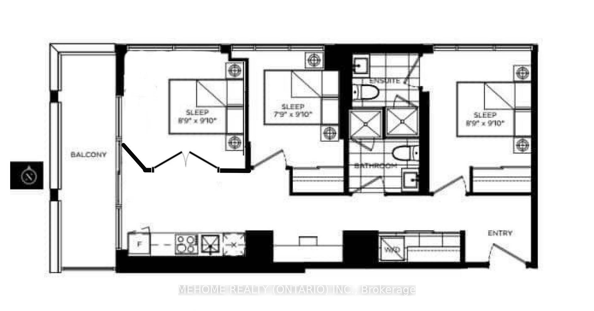 This property includes a layout of 2 1 bedrooms.