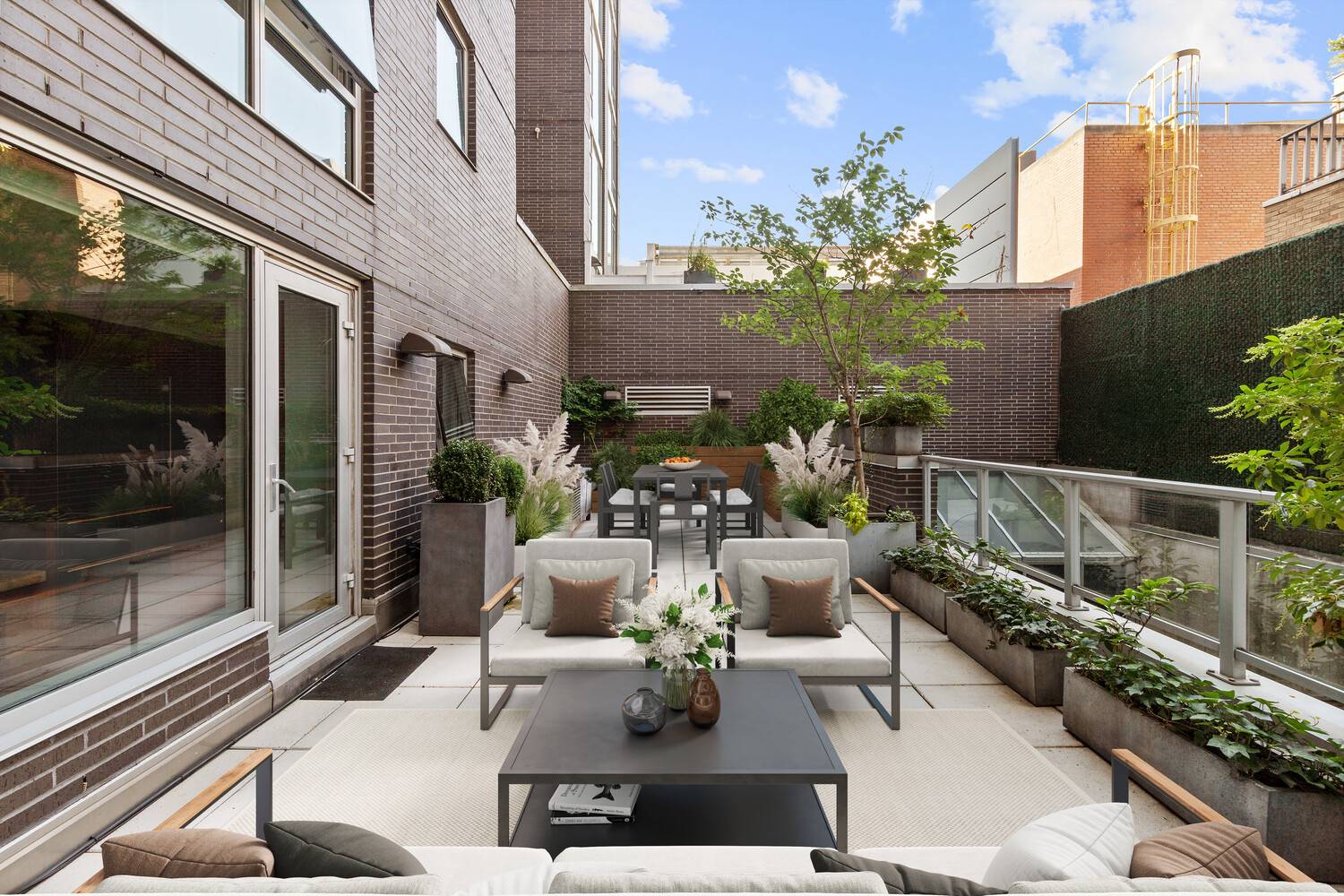 Distinctive Triplex with Expansive Private Outdoor Living This exceptional residence combines the scale and privacy of townhouse living with the services and security of a full service condominium.