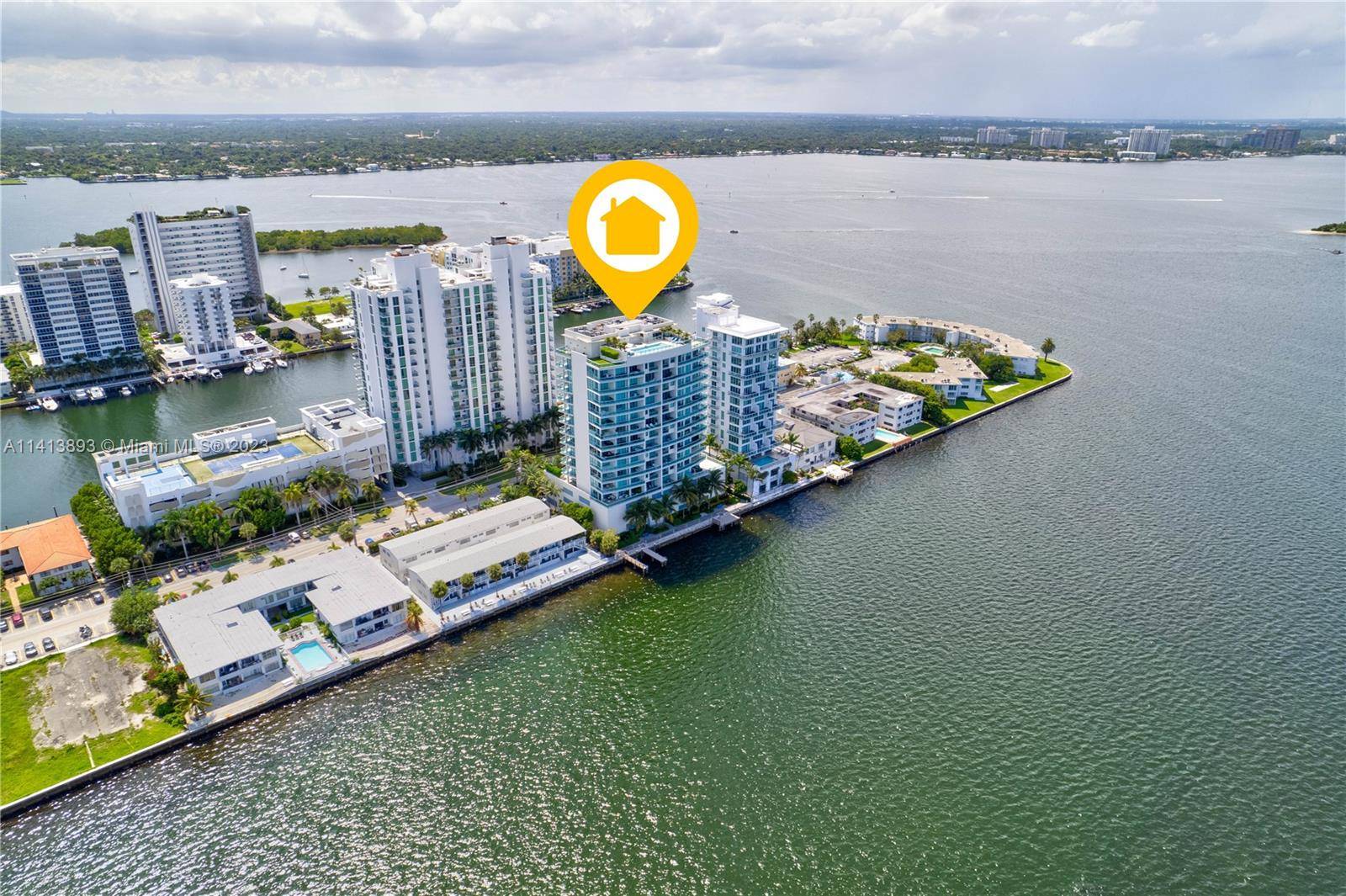 Enjoy a gorgeous water view turn key 3 3 corner residence located at the luxury boutique building Cielo on the Bay.