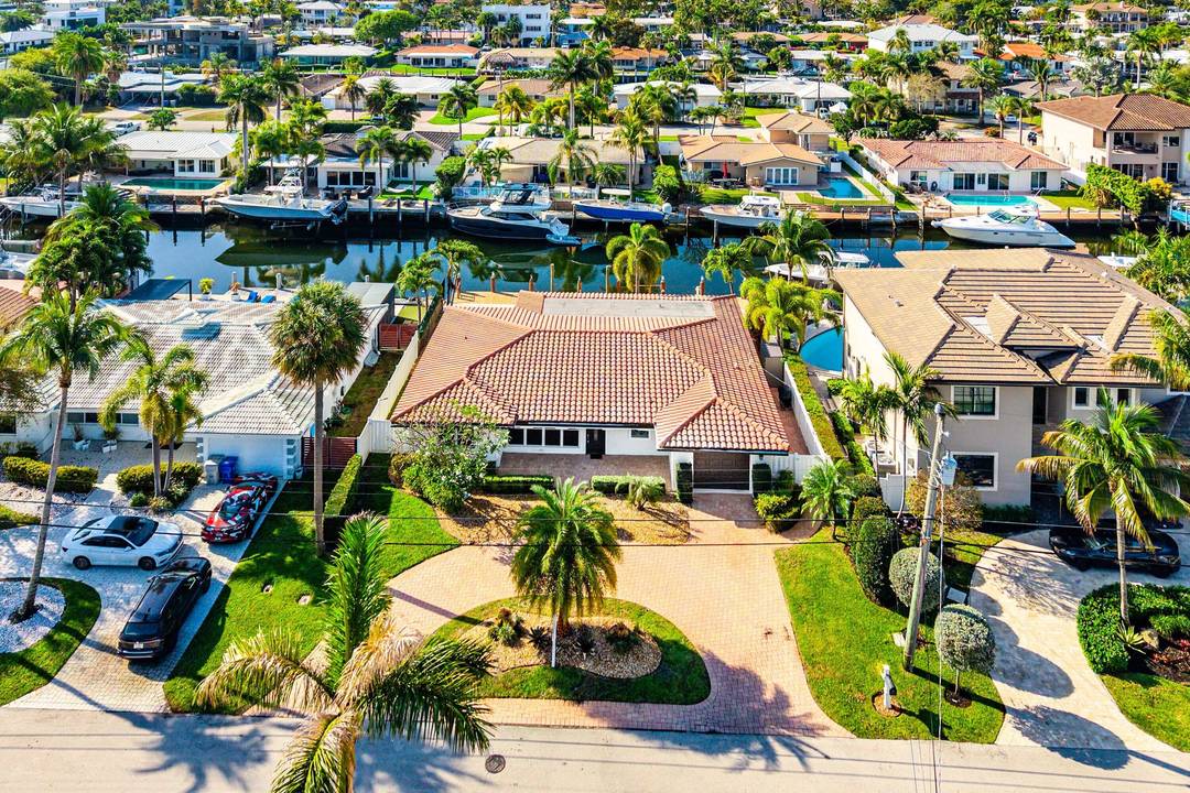 Waterfront rental with direct ocean access in Pompano Isles.