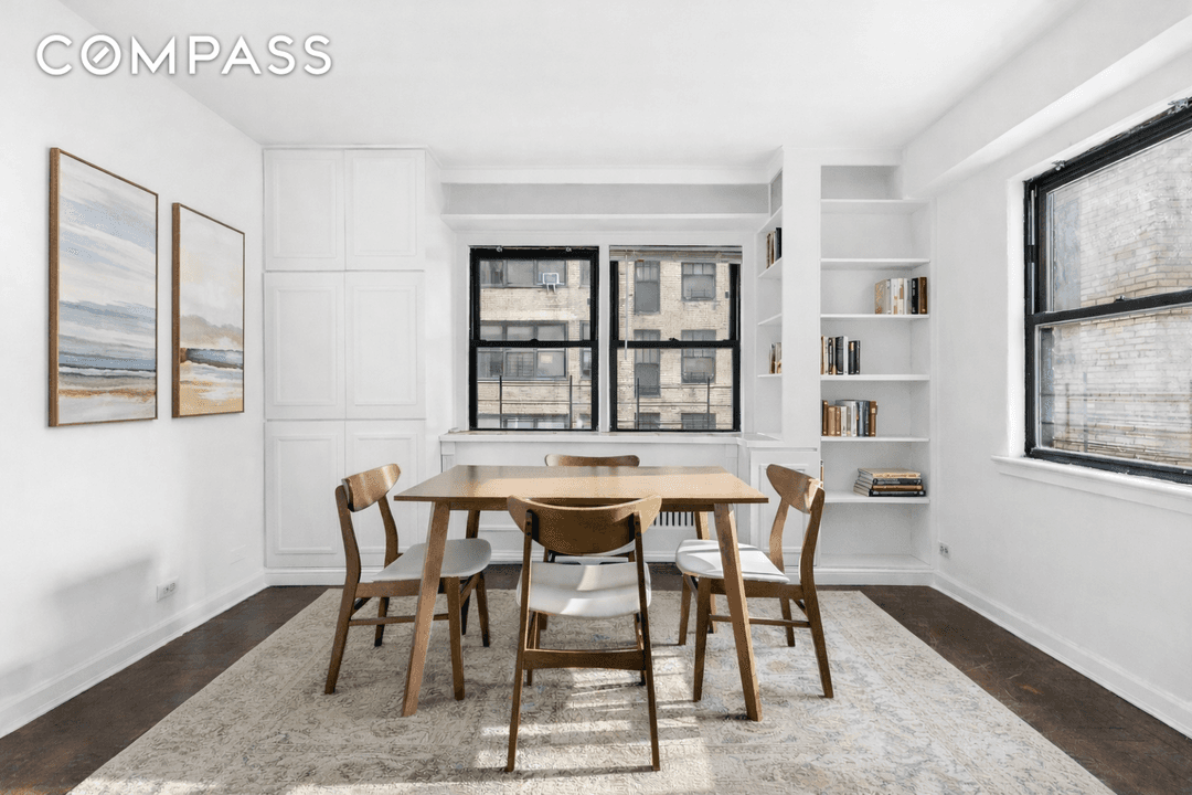 Welcome to 411 East 57th Street, Apartment 4B a versatile convertible two bedroom home offering comfort, functionality, and classic charm.