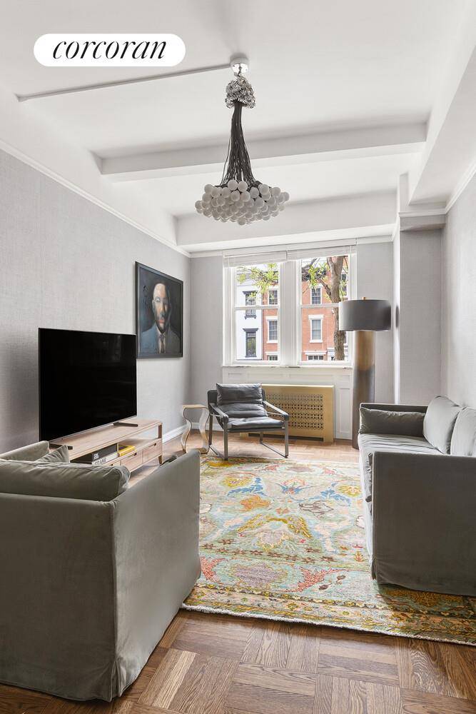 Welcome home to stunning, newly renovated Residence 1F at 299 West 12th Street, perfectly positioned on Abingdon Square Park within one of the West Village's most desirable full service prewar ...