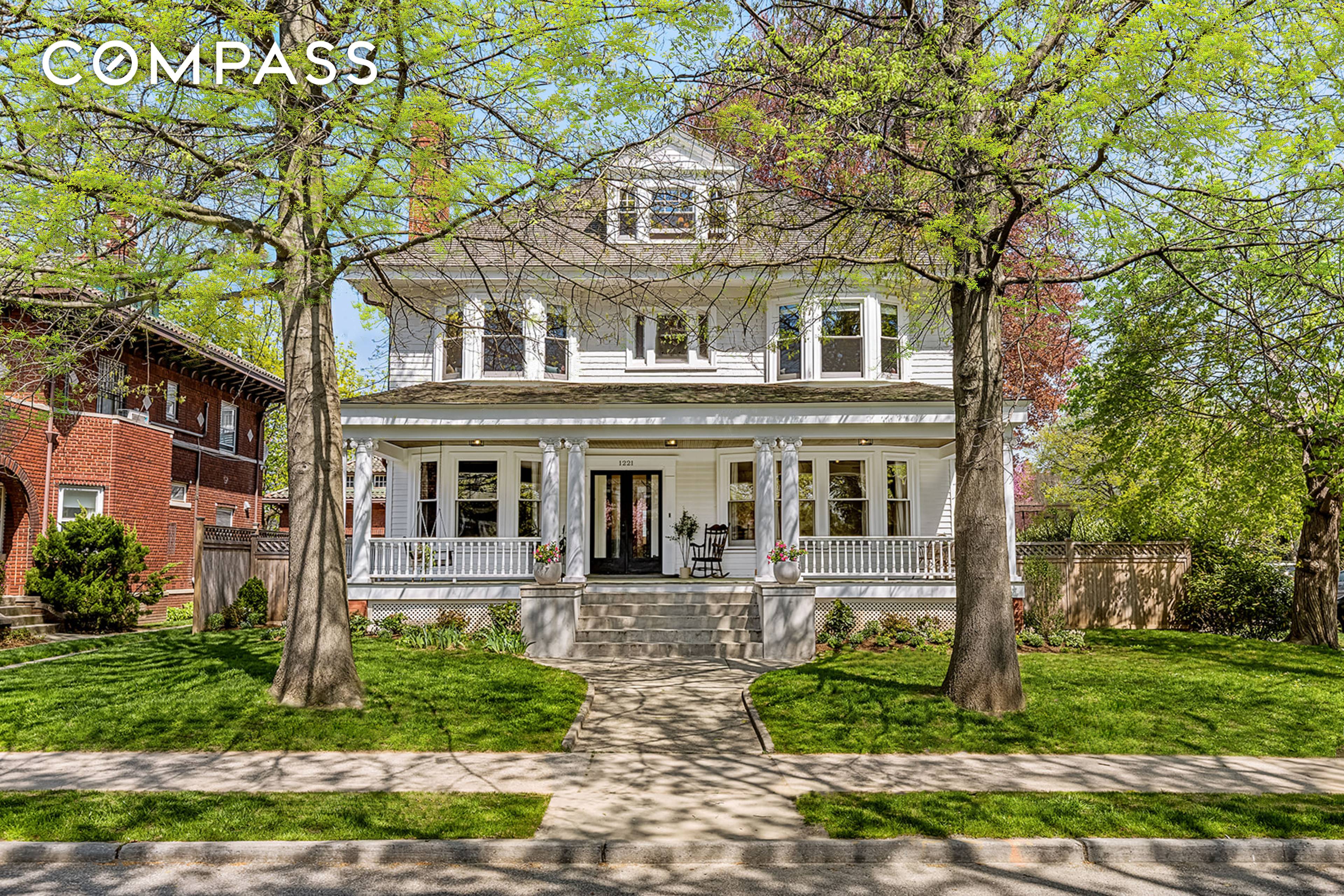 Perfectly situated on a sprawling 67 x 120 corner parcel, on the most coveted street in the Prospect Park South Historic District, stands the enchanting 1221 Albemarle Road.