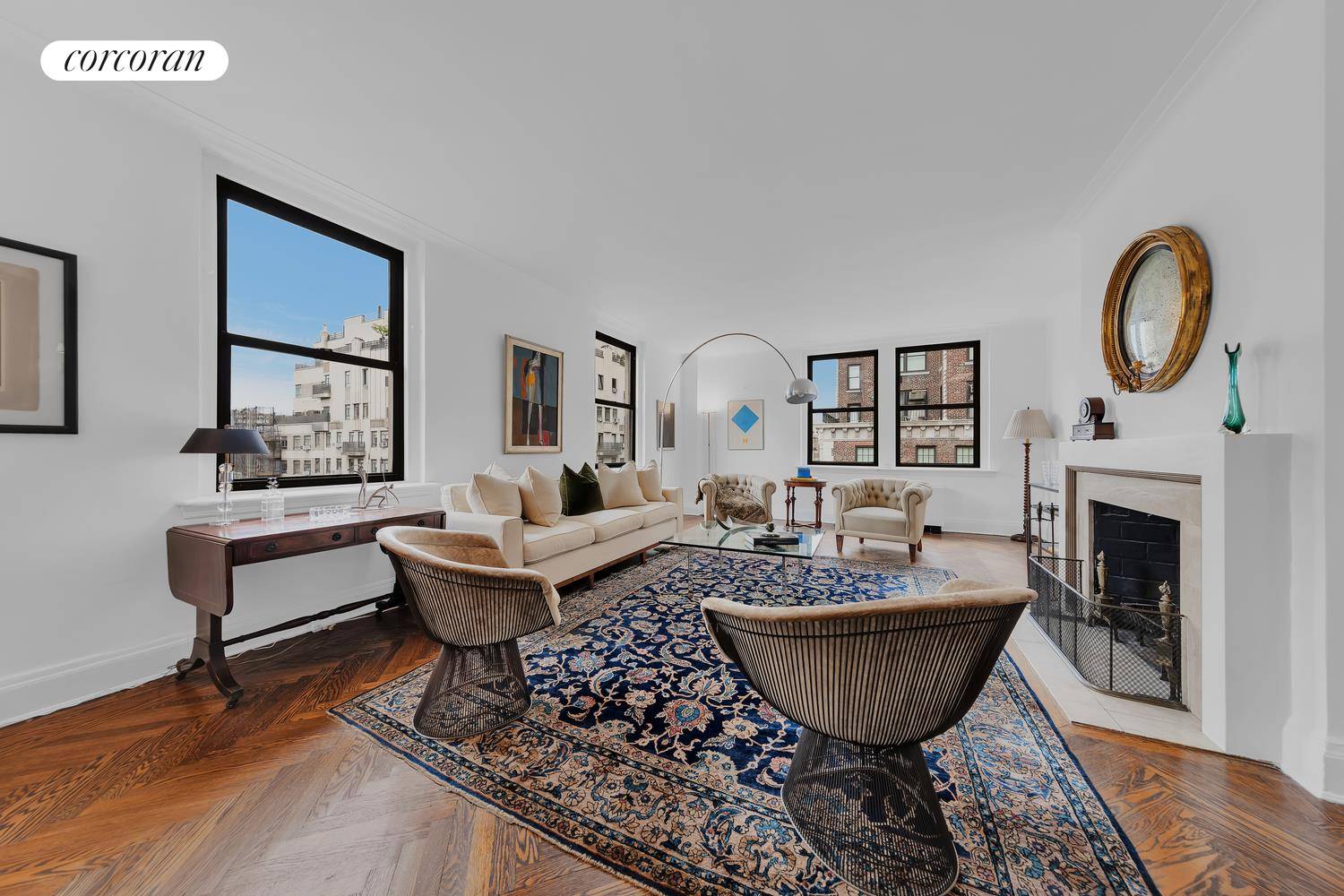 This sun splashed, corner classic 7 room apartment featuring grand scale formal living and dining rooms, an oversized eat in kitchen with a butler's pantry, 3 bedrooms, 3 full bathrooms ...