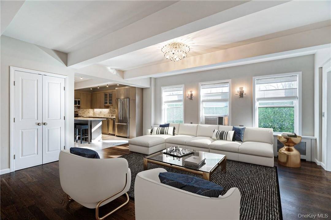 Exquisite apartment, custom designed and stream lined to perfection with open illuminated flow.