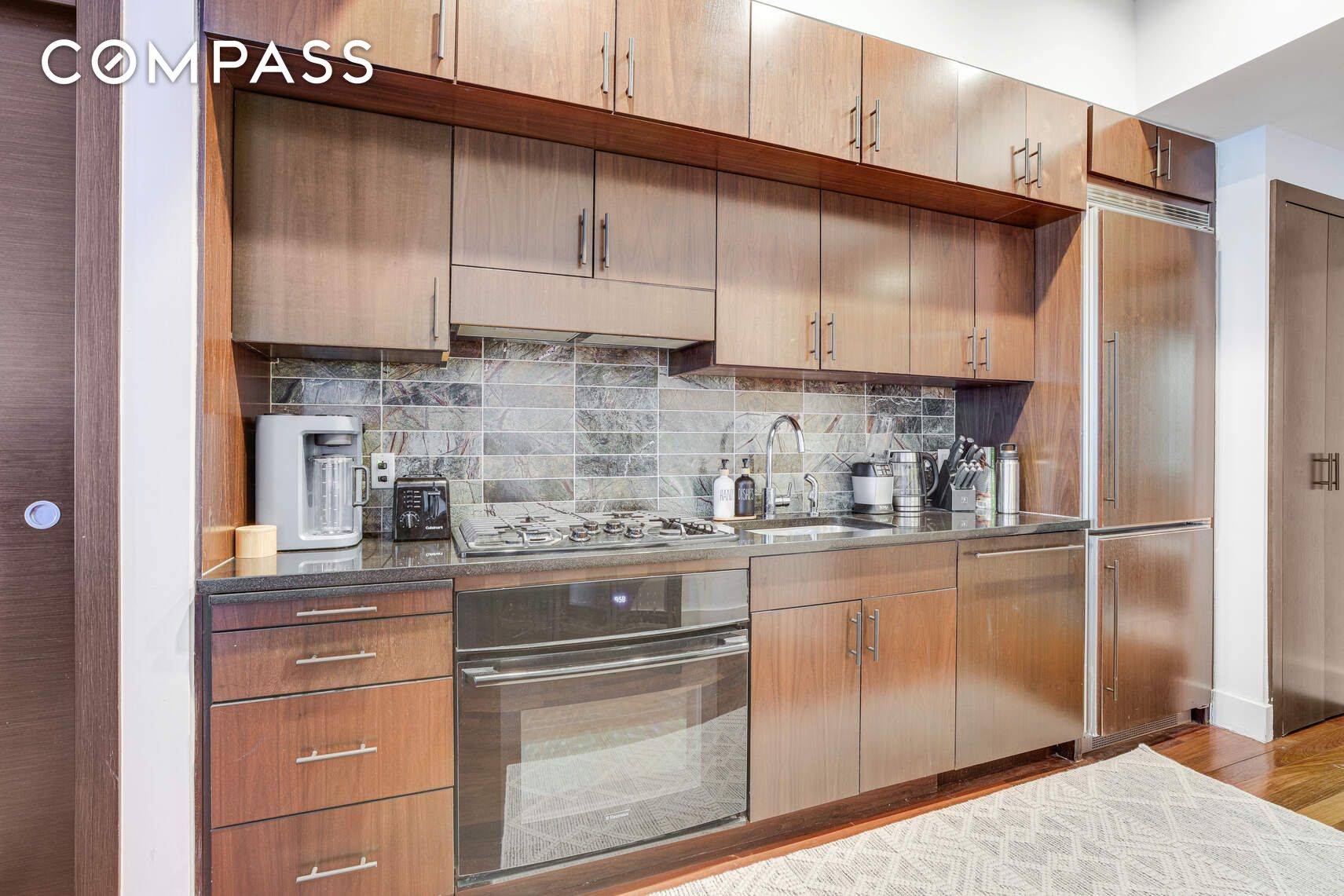 Welcome to the epitome of urban living meticulously designed, this residence stands as the largest studio unit in the building, ingeniously transformed into a spacious one bedroom haven spanning an ...