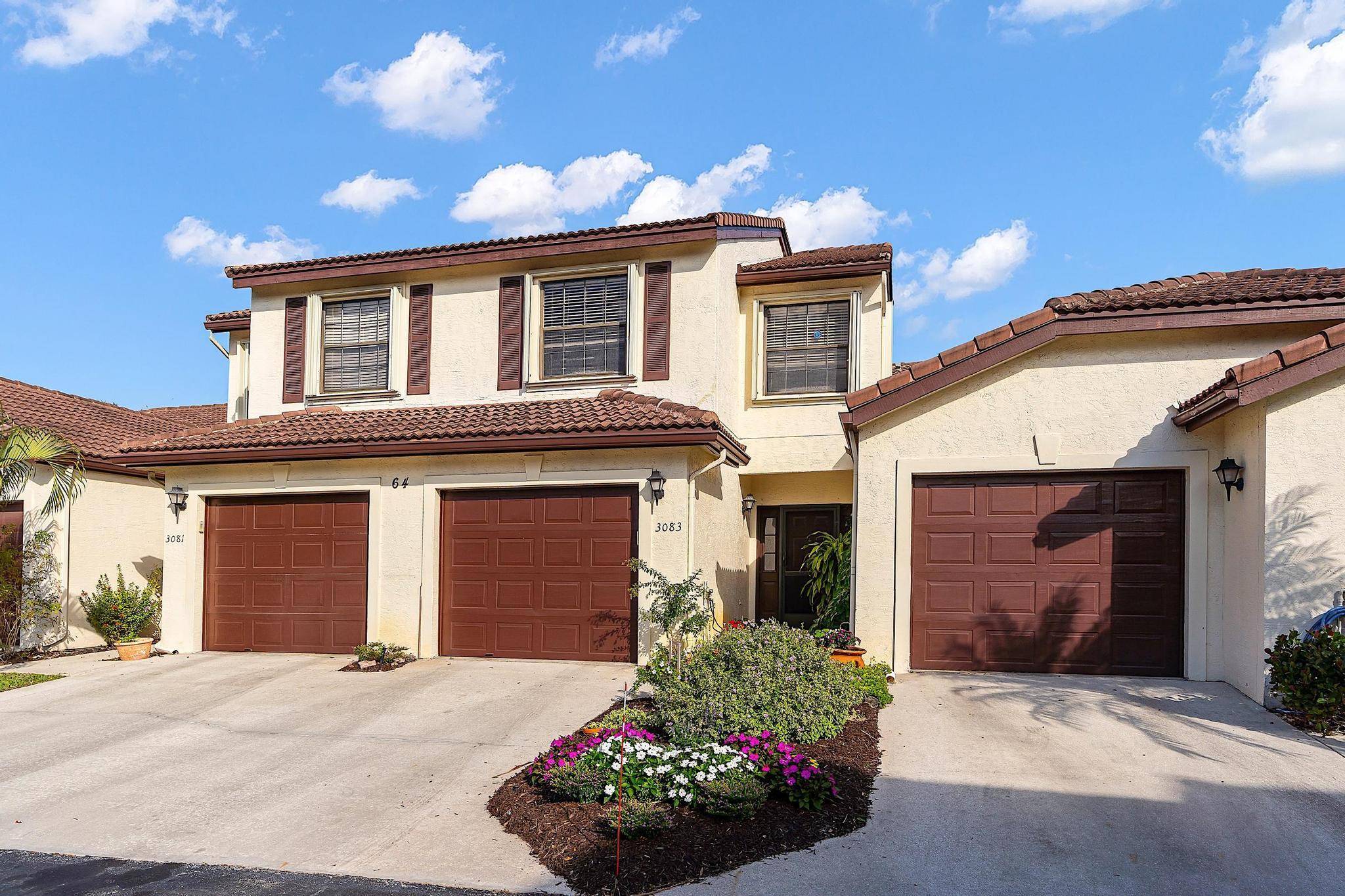 Beautiful three bedroom, two and a half bathroom townhome nestled in a sought after 55 community.