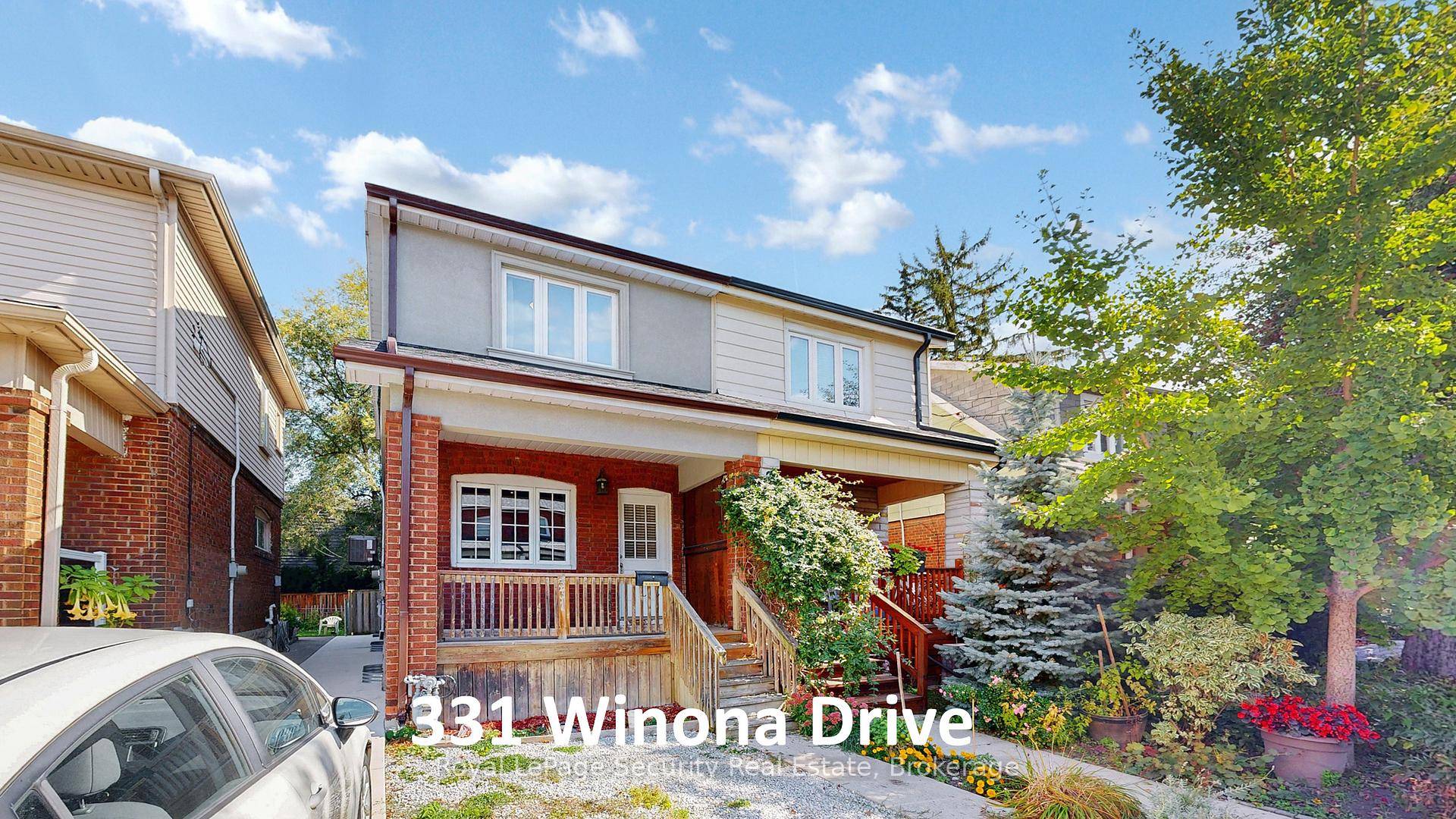 Prime Oakwood Village brick amp ; stucco, 3 bedroom, 2 full bathroom, semi detached family home with main amp ; 2nd floor rear extension, and separate rear mud room off ...