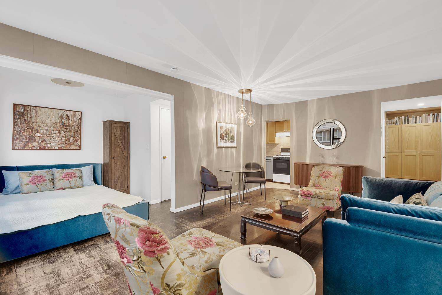 Move right into this quiet, thoughtfully designed alcove studio, where high end upgrades and a seamless layout create a comfortable, stylish living space.