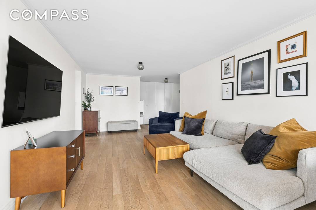 Discover a rare offering in the heart of Gramercy a sun drenched, impeccably renovated two bedroom, one and a half bath residence with private outdoor space thoughtfully designed for refined ...