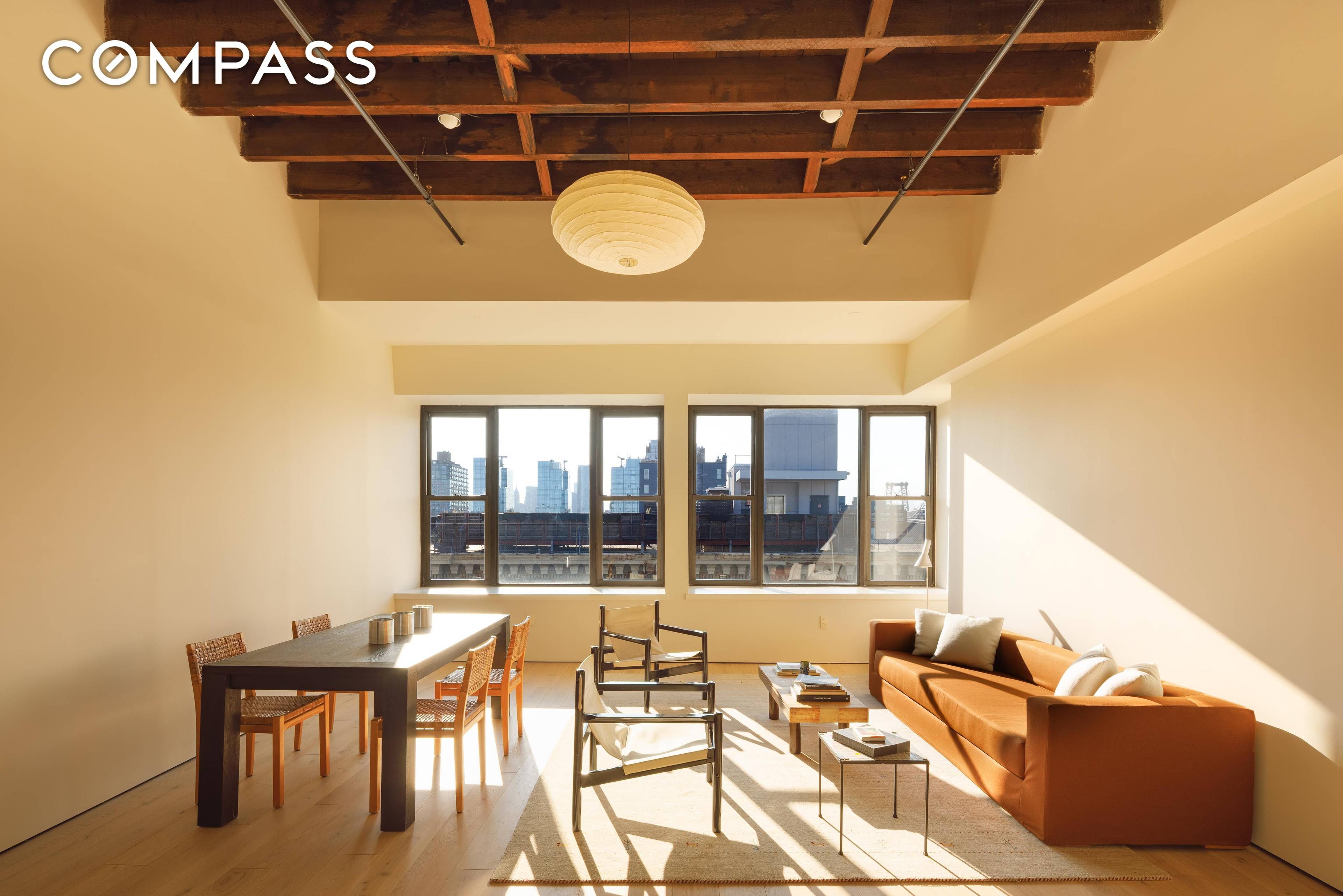 Welcome to your sun drenched, newly renovated, spacious loft three bedroom, two bath home with soaring 12 foot high ceilings, and sunset city river views over Manhattan.
