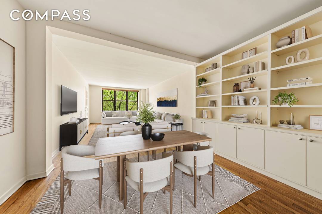 Wake up to sweeping treetop views of Prospect Park in this sun drenched, beautifully renovated two bedroom, two bath residence, offering 1, 334 square feet of thoughtfully curated living space ...