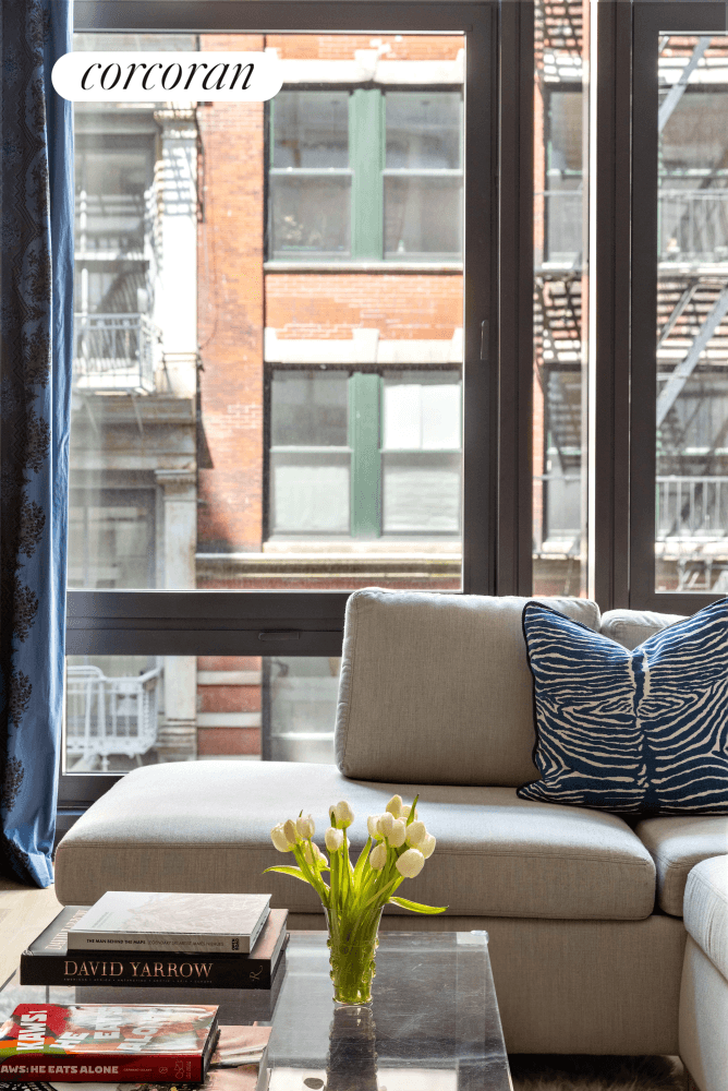 Brand new custom renovated Soho Loft showplace at 72 Mercer Street features 2, 133 square feet of living space, two bedrooms, two and a half baths, and a stunning backyard ...