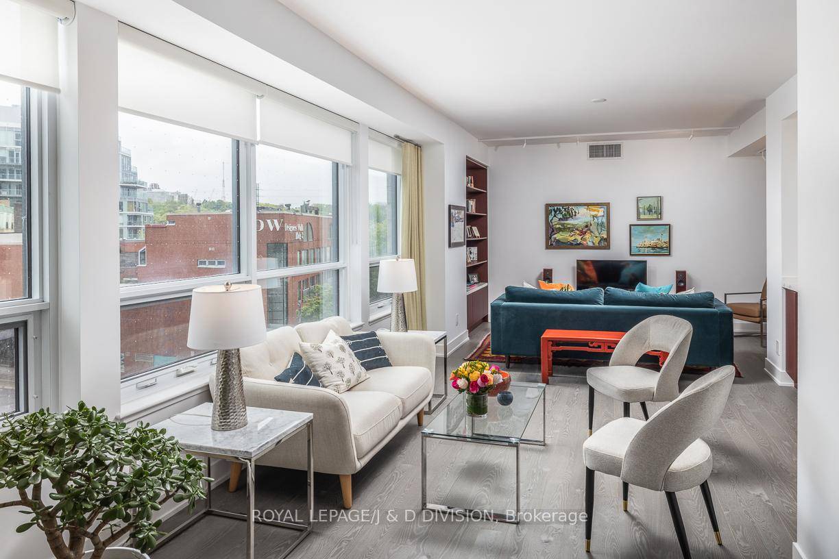 This stunning three bedroom corner suite is over 2000 square feet with distinct living and bedroom areas.