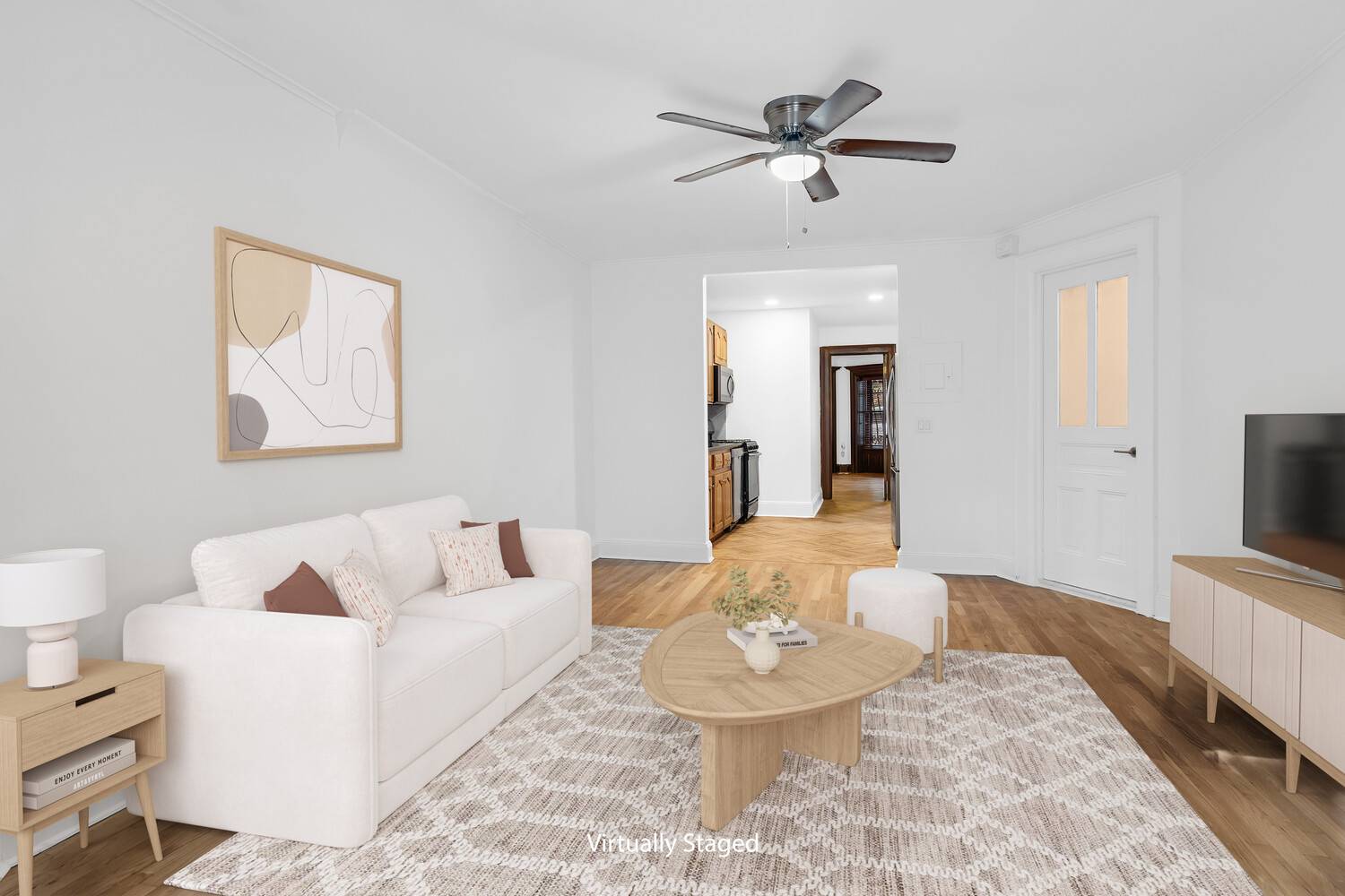 This Sprawling Two Bedroom apartment with Private Garden is available NOW !