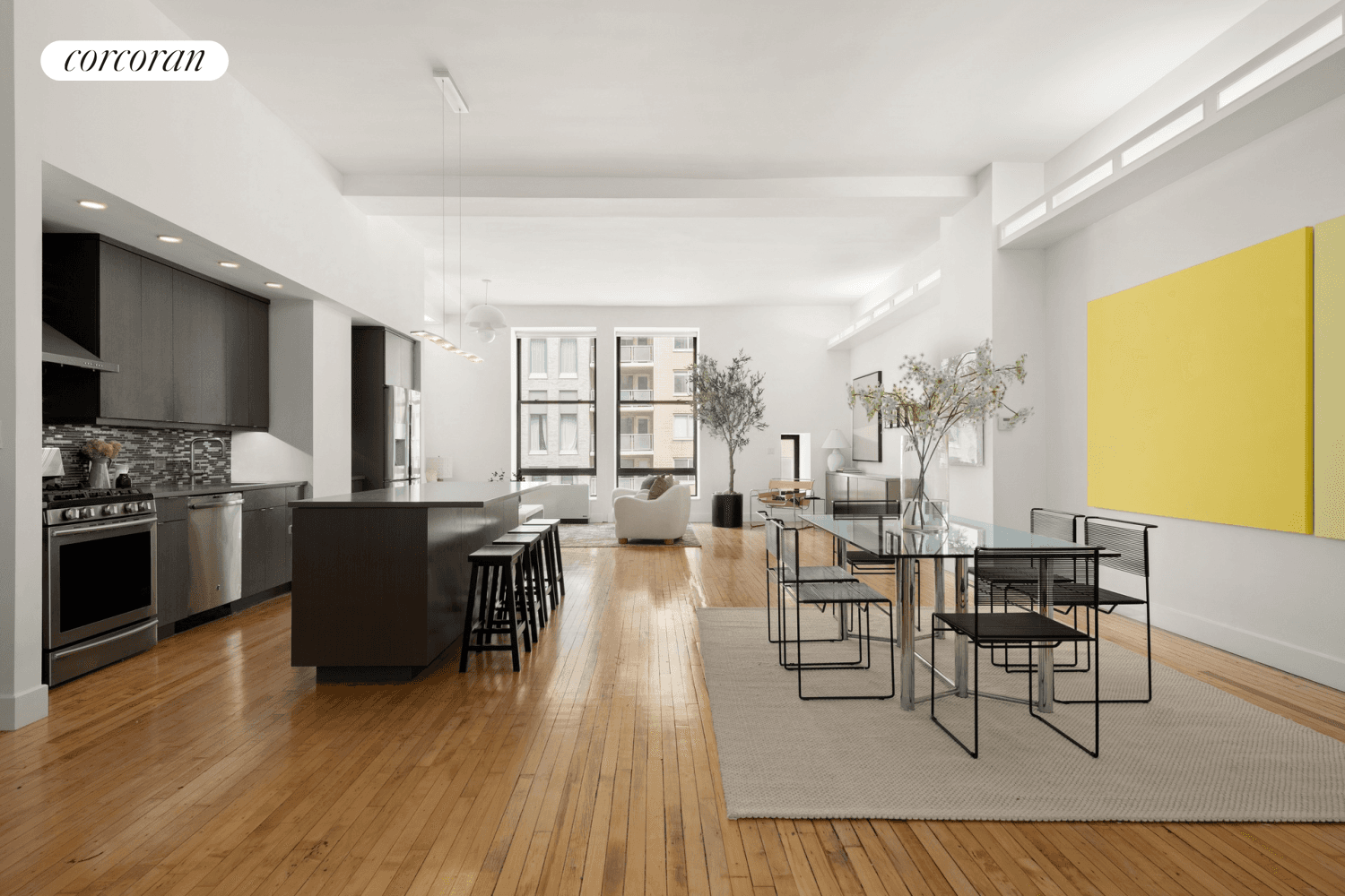 Massive Loft in a Luxury Full Service Greenwich Village Condominium Welcome to Apartment 5B at The Greenwich a true pre war loft with soaring 12ft ceilings that also happens to ...