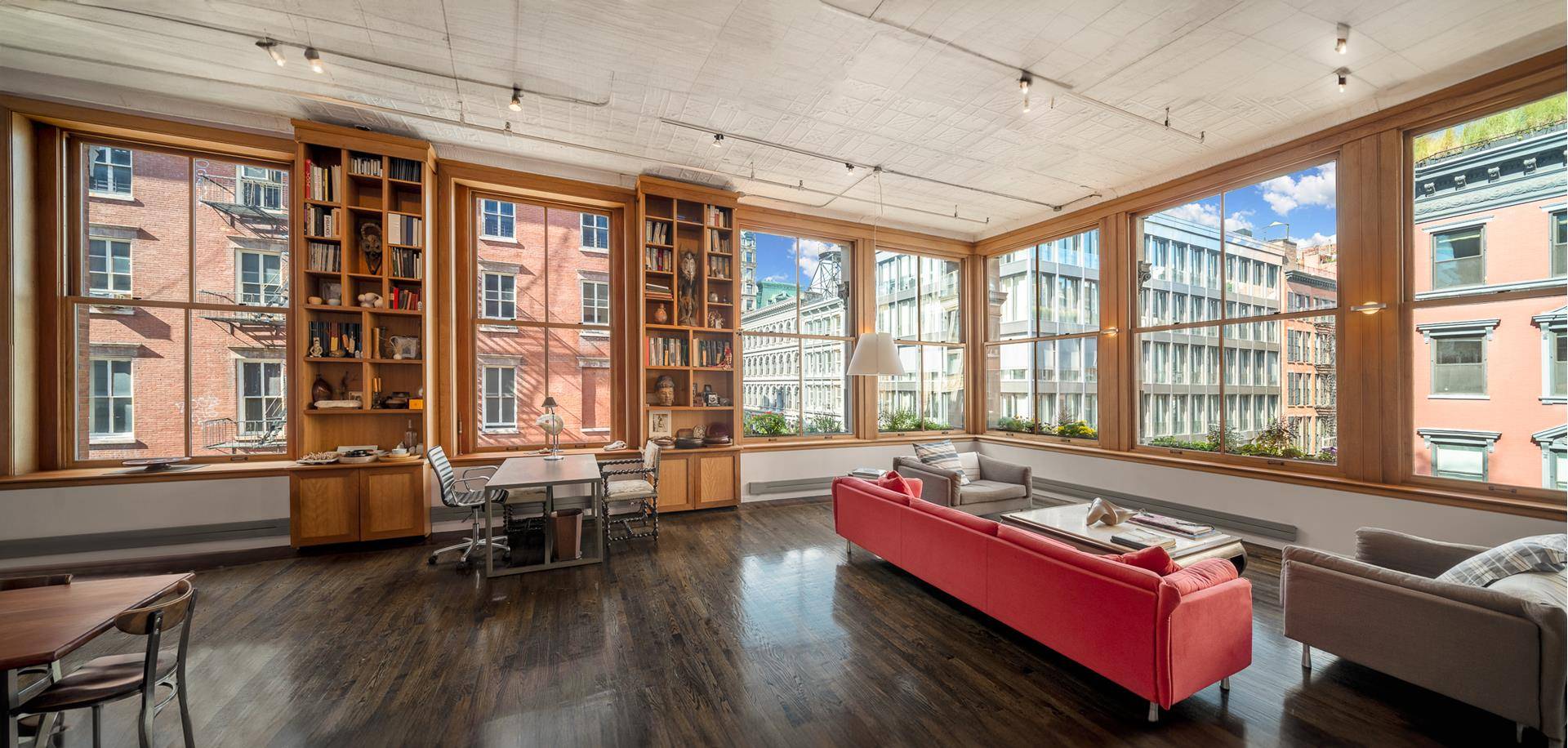 SOHO CLASSIC CORNER LOFTExperience a true one of a kind iconic SoHo corner condominium which radiates authentic loft charm and original character.