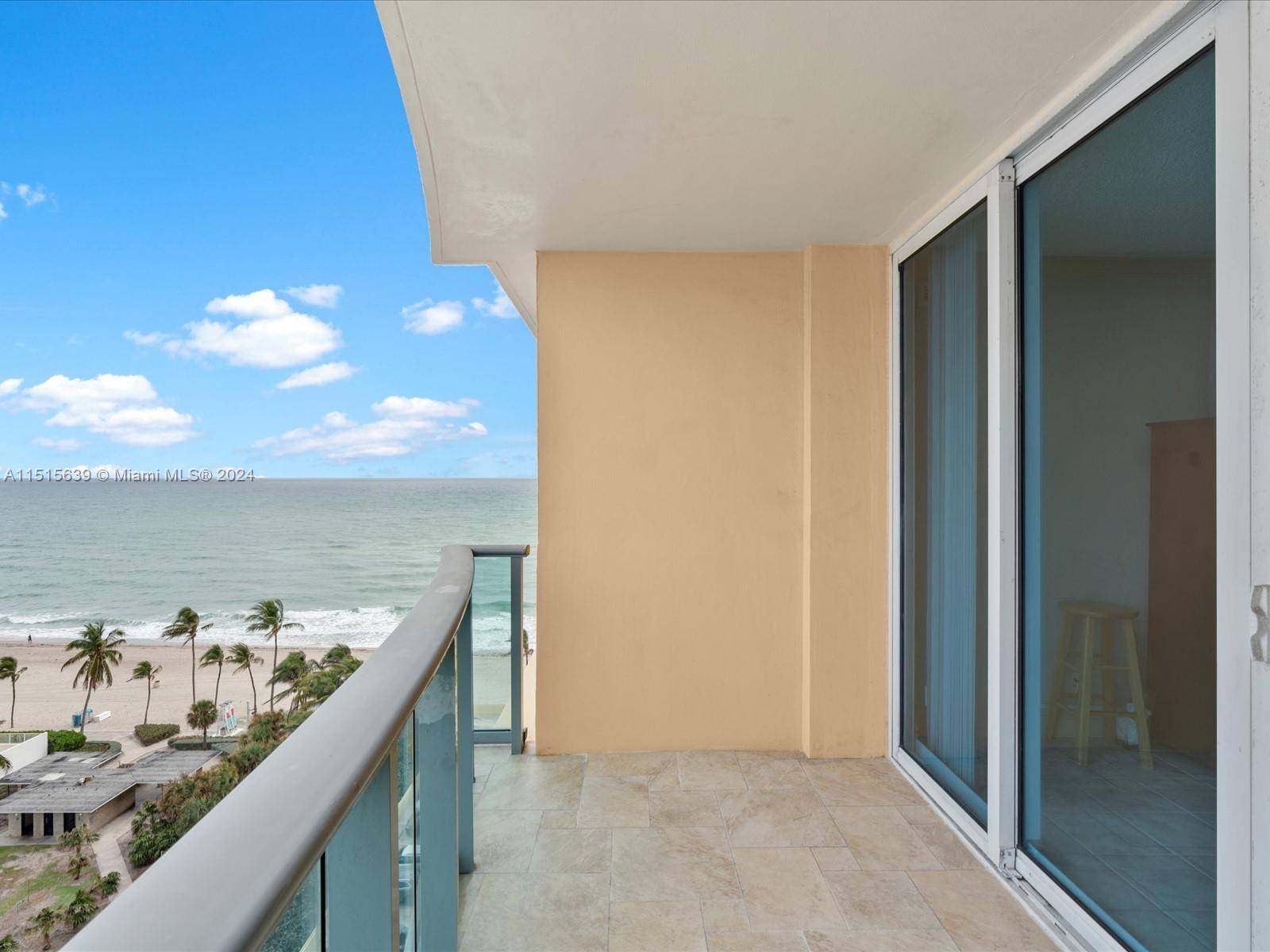Breathtaking ocean views await you on the 11th floor of The Wave, a premier building in Hollywood Beach.