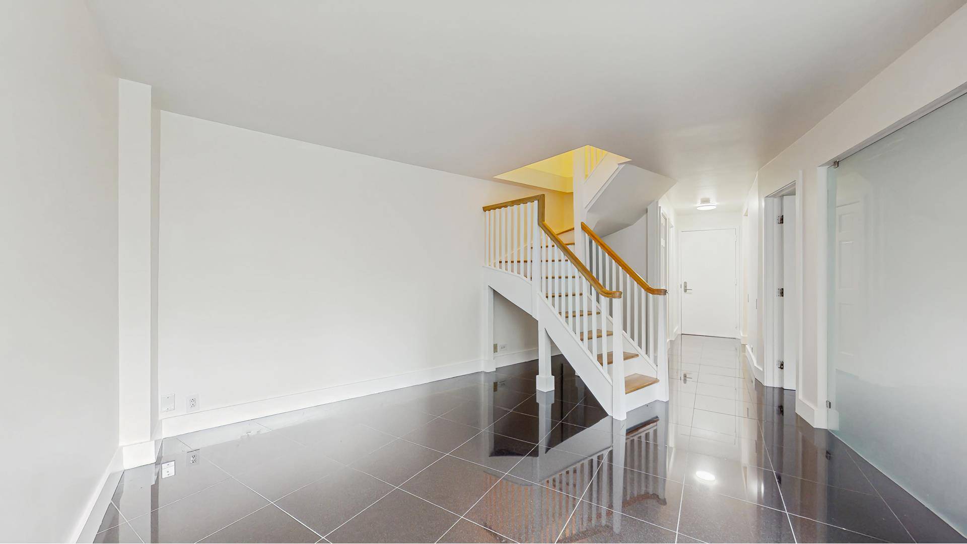 This very rare duplex apartment In Tribeca's sought after Greenwich Court Condominium is a completely renovated, beautifully designed 2 bedrooms convertible 3, and 2 full bathrooms presented in pristine, move ...