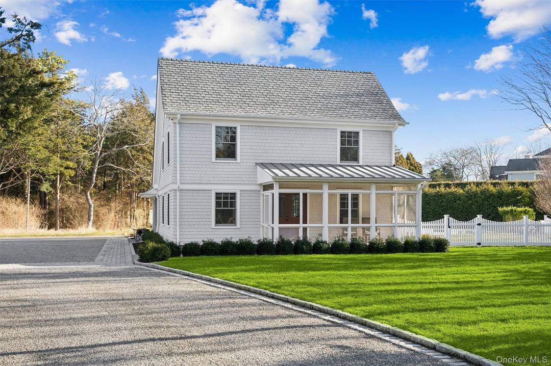 Renovated in 2022, this fully furnished 2, 800 square foot home offers four bedrooms and three and a half baths, providing comfortable seasonal living in the desirable hamlet of Remsenburg.