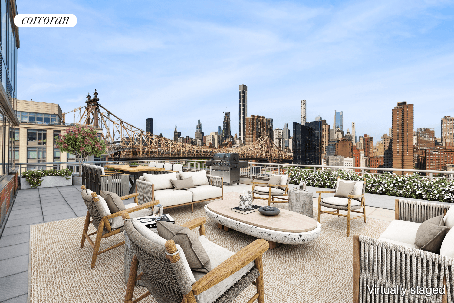 Welcome to 425 Main 11E, Roosevelt Island, NY 10044 A Stunning Three Bedroom Home with a Private Terrace and Panoramic Skyline Views This expansive three bedroom, two bathroom residence at ...