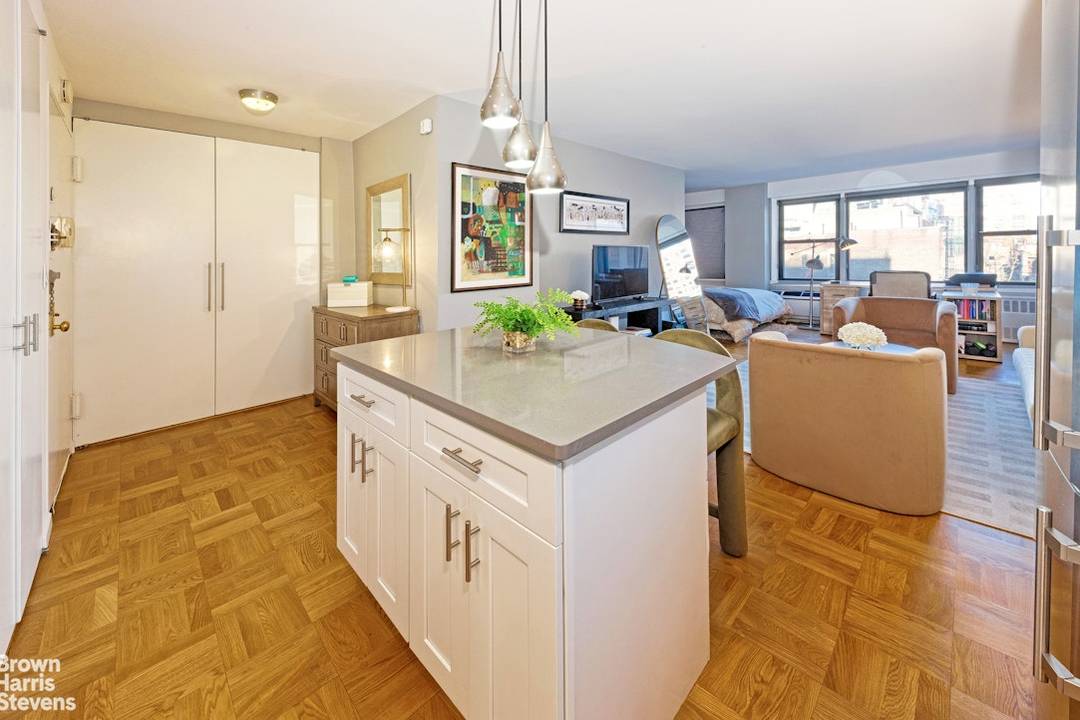 This beautifully renovated alcove studio offers the perfect blend of light, space, and functionality.