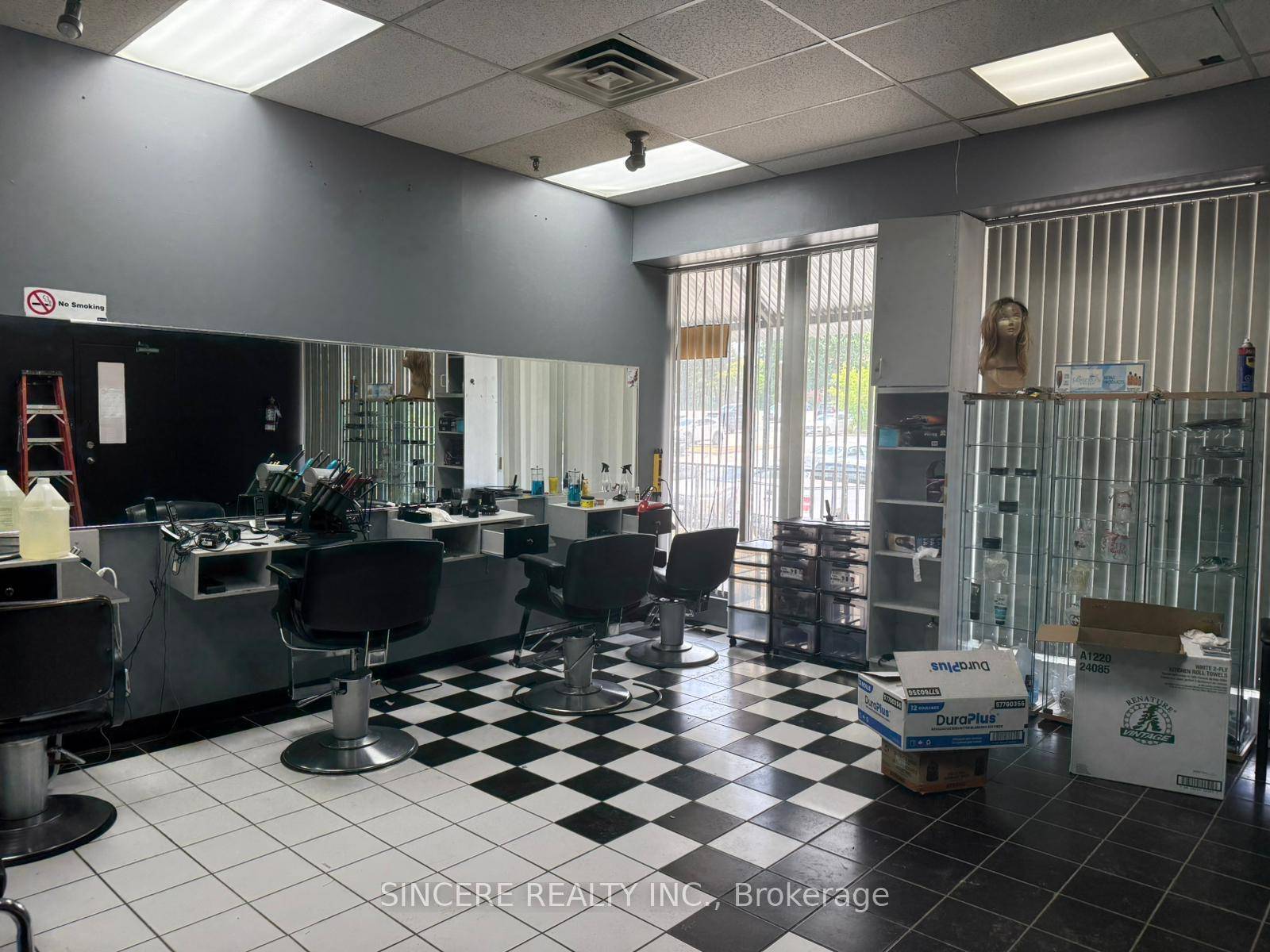 Was hair salon, can continue to be hair salon, all existing equipment and furniture are still in place.
