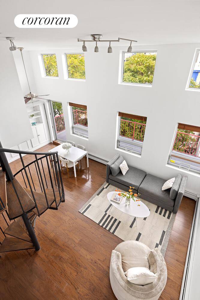 We are thrilled to offer a truly unique opportunity a magnificent 4th floor walk up condo offering approximately 800 square feet of modern interior living, complemented by two expansive private ...