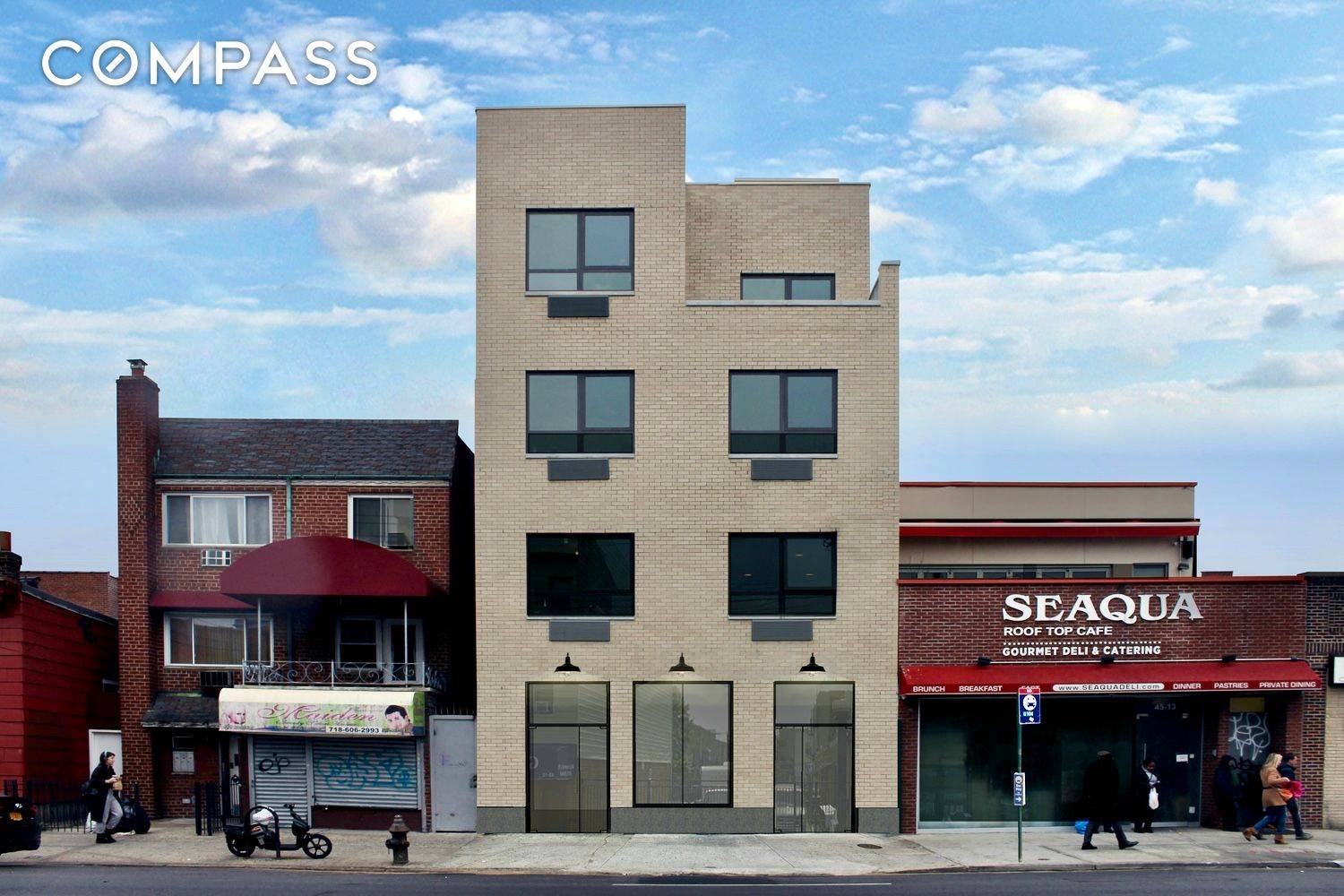45 11 Broadway is a fully occupied, boutique rental property consisting of 7 one bedroom apartments and 1 retail unit which is currently leased to a coffee shop.
