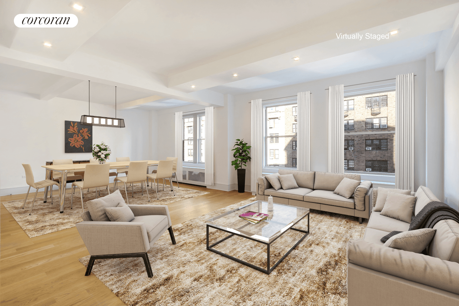 Perched high above 72nd Street off of Central Park West, this 11th floor renovated three bedroom, three bathroom home features northern and southern exposures and is a beautiful blend of ...