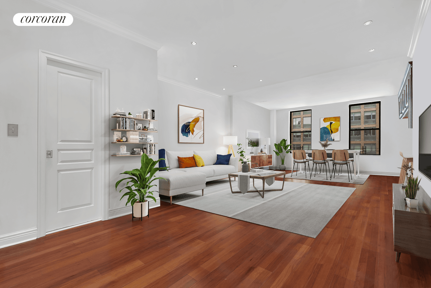 temp Welcome to this bright and thoughtfully designed full floor apartment, located just two easy flights up in a classic Chelsea building.